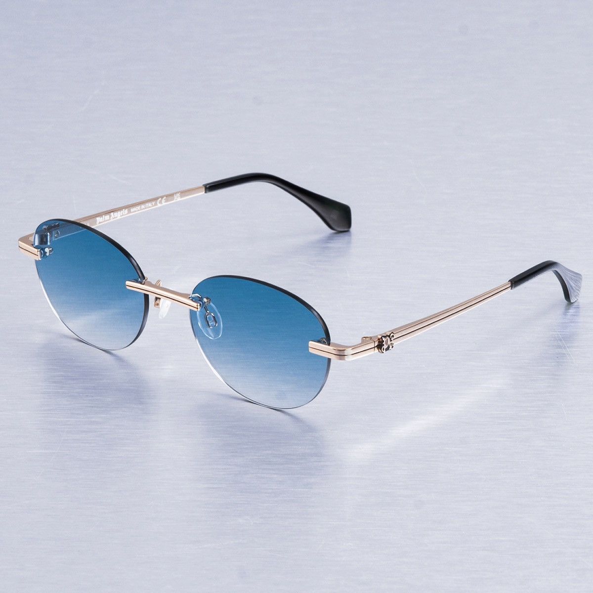 Palm Angels PALM ANGELS CRYSTAL GOLD BLUE GRADIENT SUNGLASSES Size ONE SIZE - 2 Thumbnail