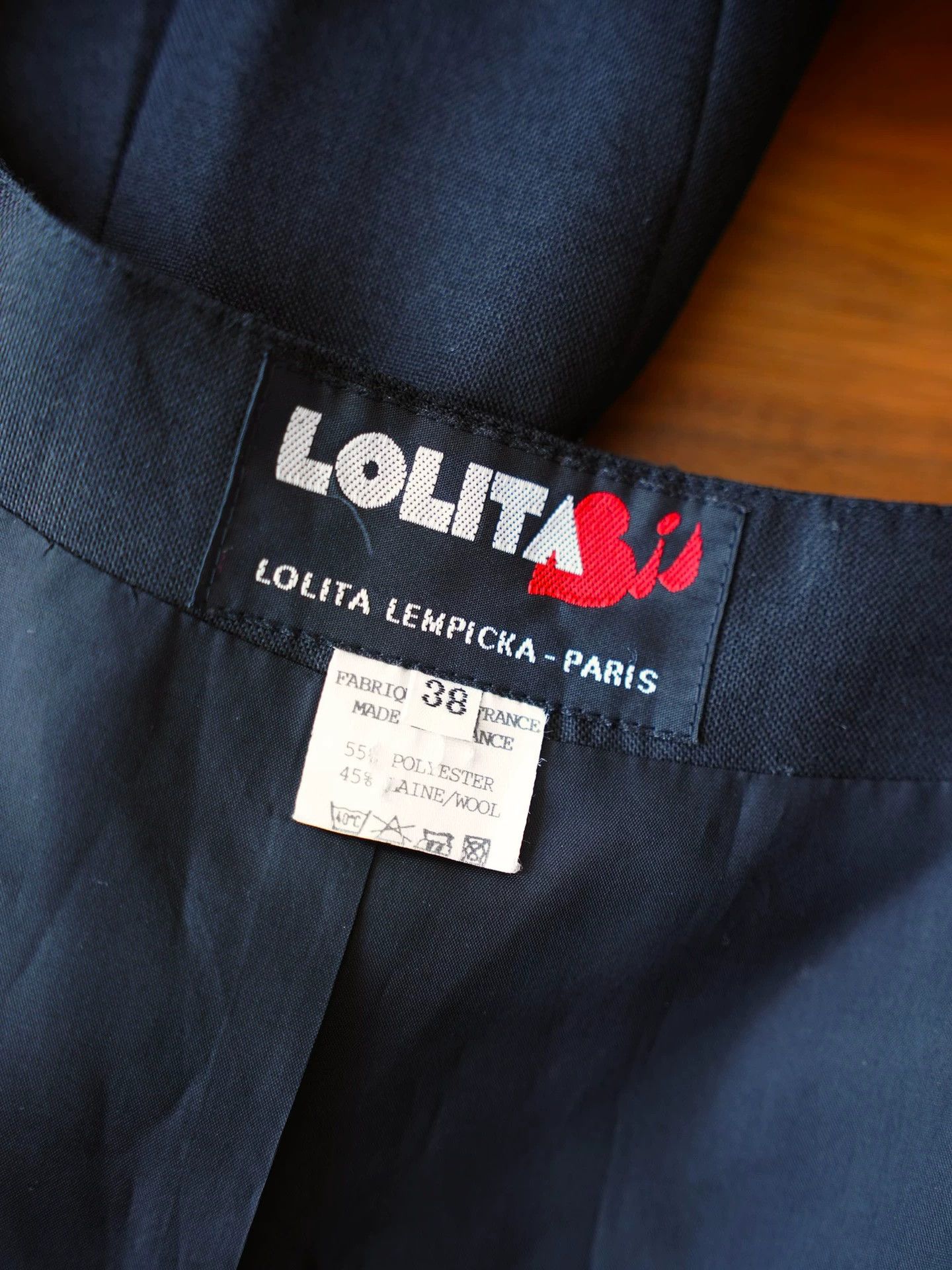 Other Lolita Lempicka French Black Wool Open Back Blazer 38 Size XS / US 0-2 / IT 36-38 - 6 Thumbnail