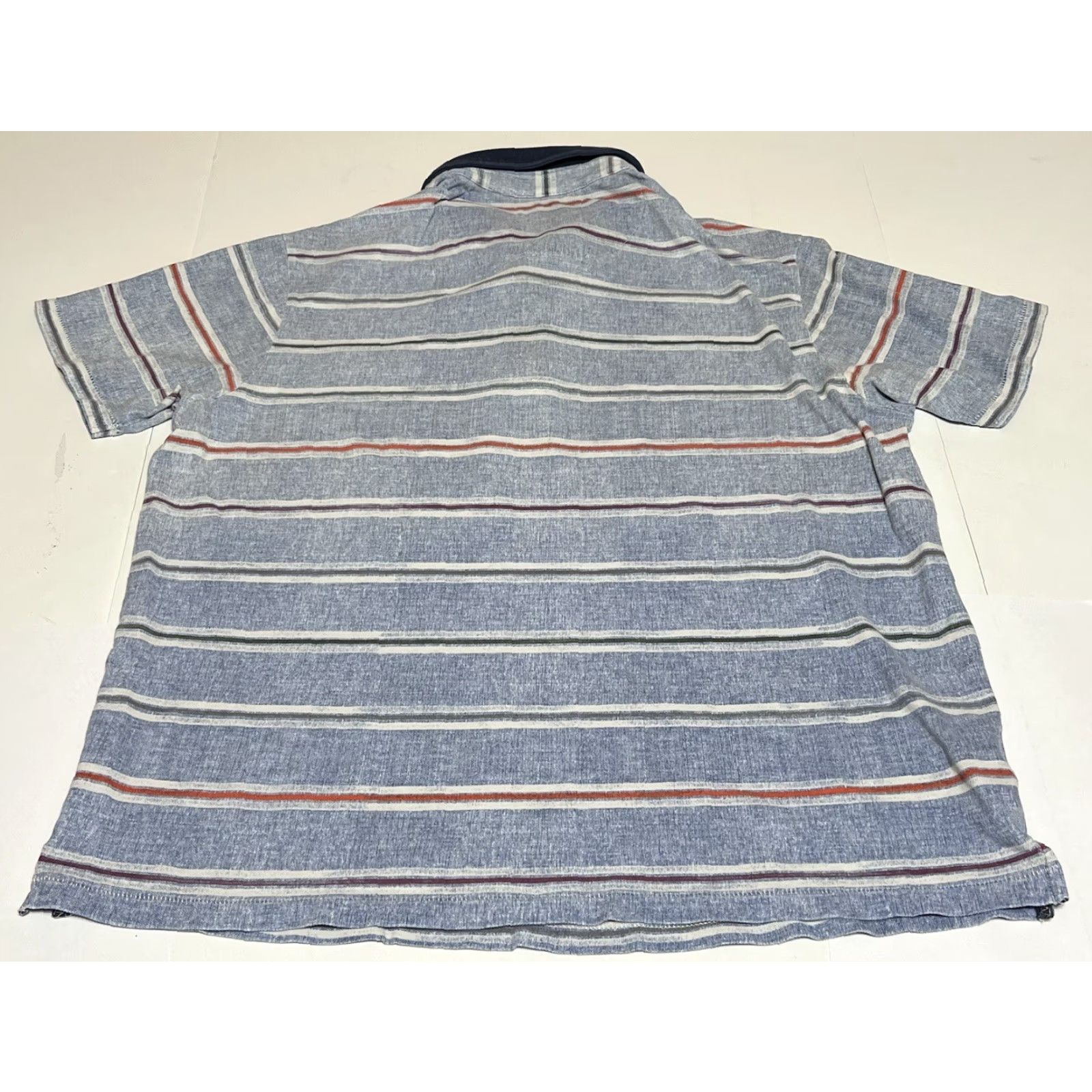 Tommy Bahama Tommy Bahama Polo Shirt Men's XL Island 100% Cotton Blue Striped Modern Fit Short Sleeve Polo Shirt Men XL Blue Size US XL / EU 56 / 4 - 3 Thumbnail