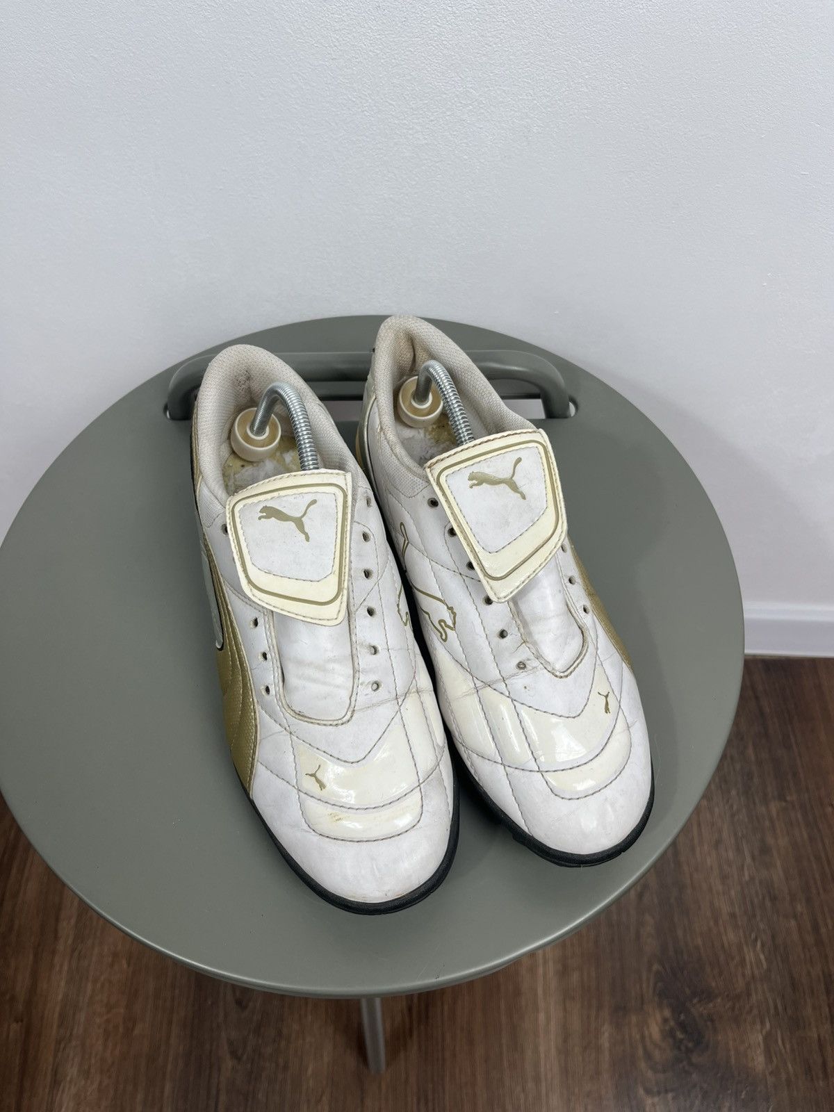 Puma Vintage Puma Gold White Soccer Shoes Size 40 (25.5 cm) Size US 7.5 / EU 40-41 - 3 Thumbnail