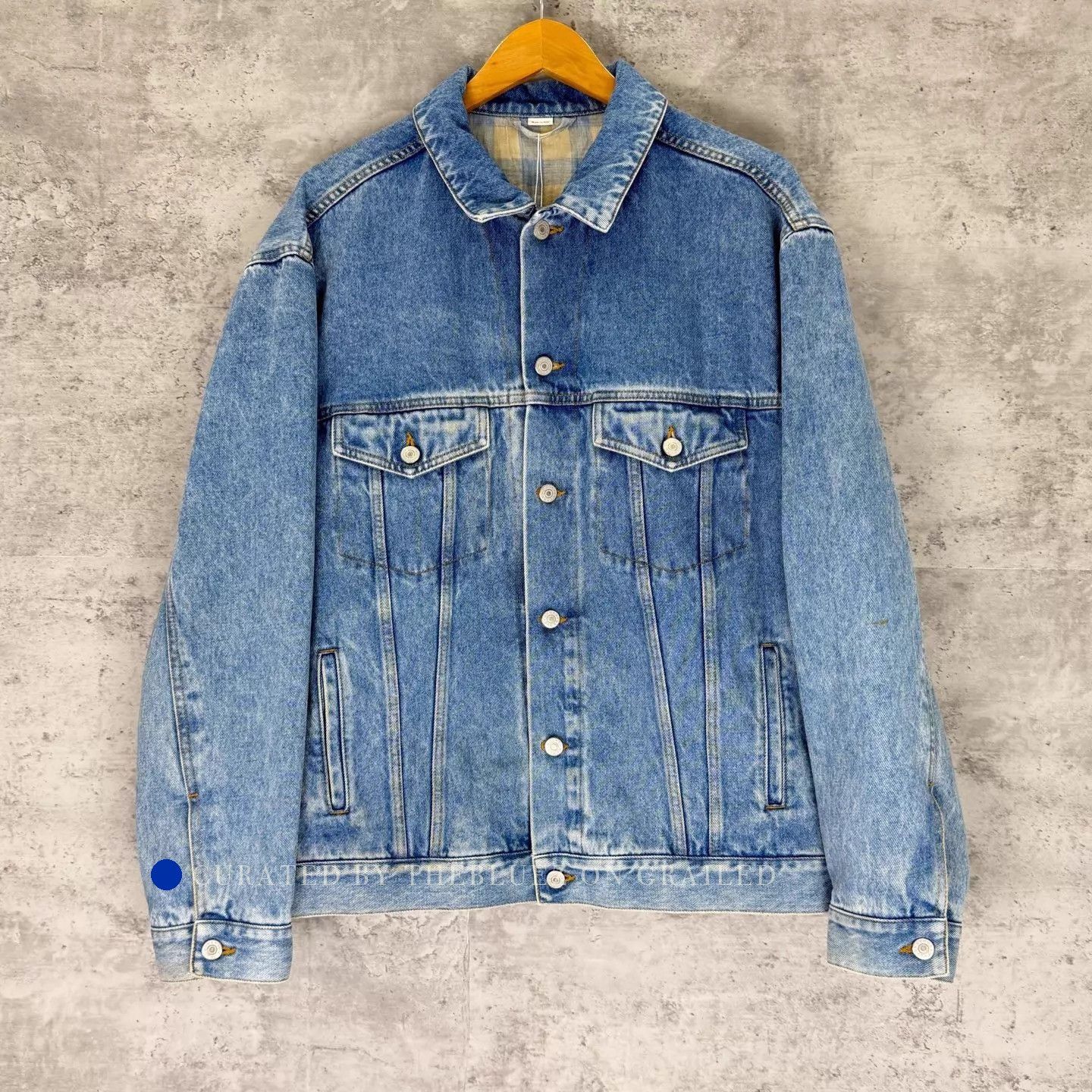 Gucci Stylish Blue Denim Jacket with Logo Embroidery Size US M / EU 48-50 / 2 - 1 Thumbnail