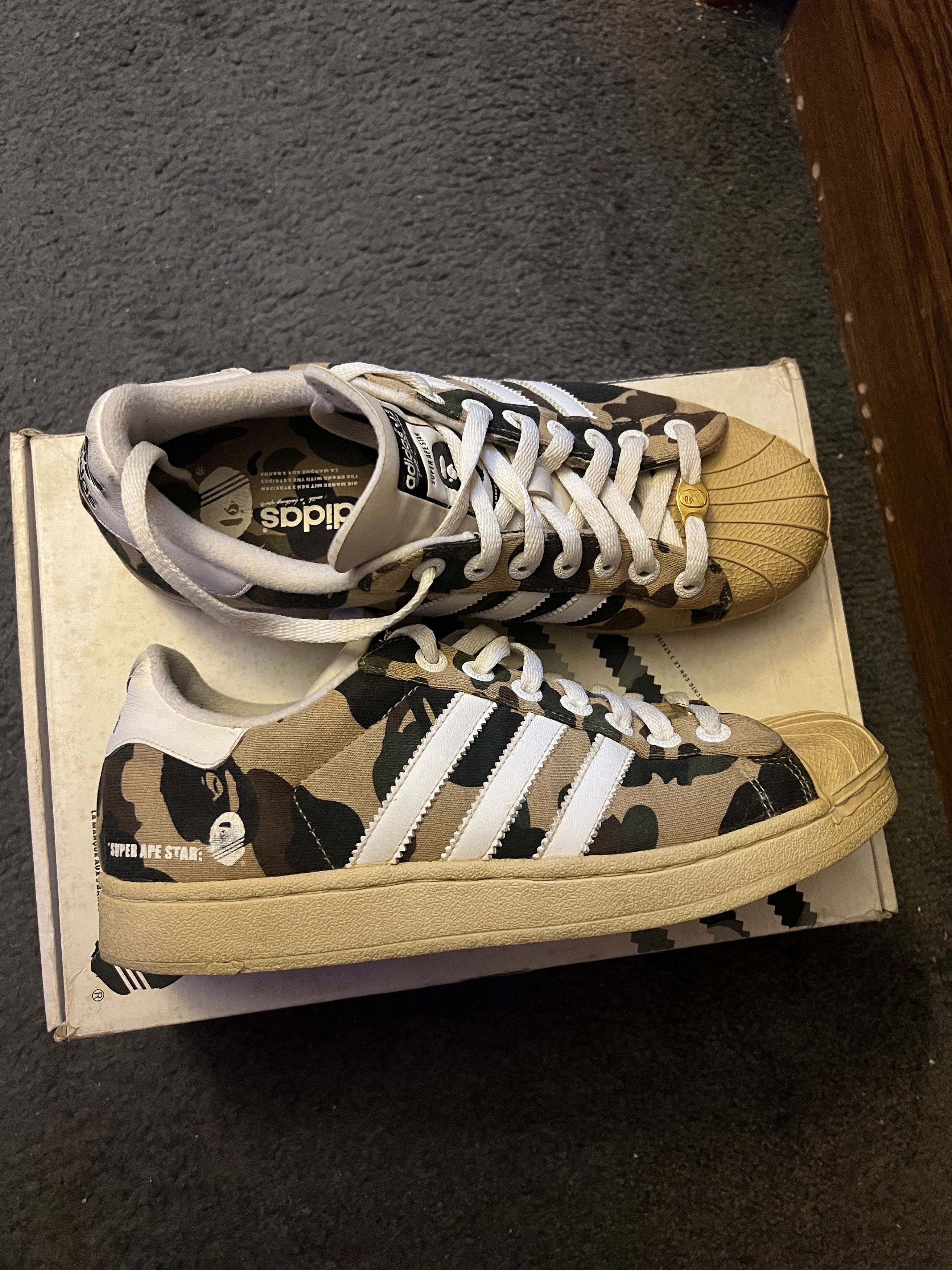 Adidas Adidas x Bape Super Ape Skate Size US 8.5 / EU 41-42 - 1 Thumbnail
