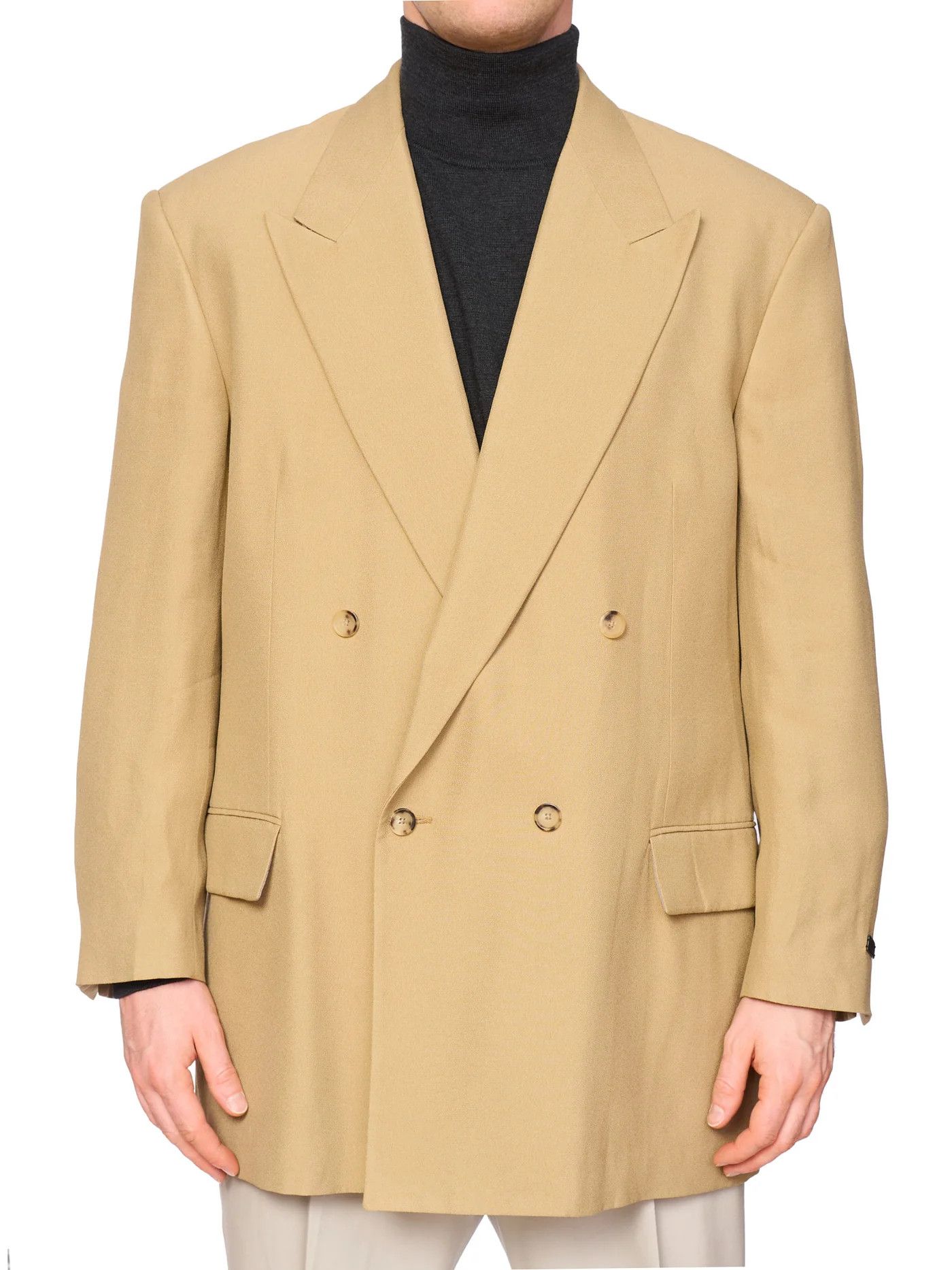 Fear of God FEAR OF GOD Tan Viscose DB Lined Suit Jacket Size 40R - 1 Thumbnail