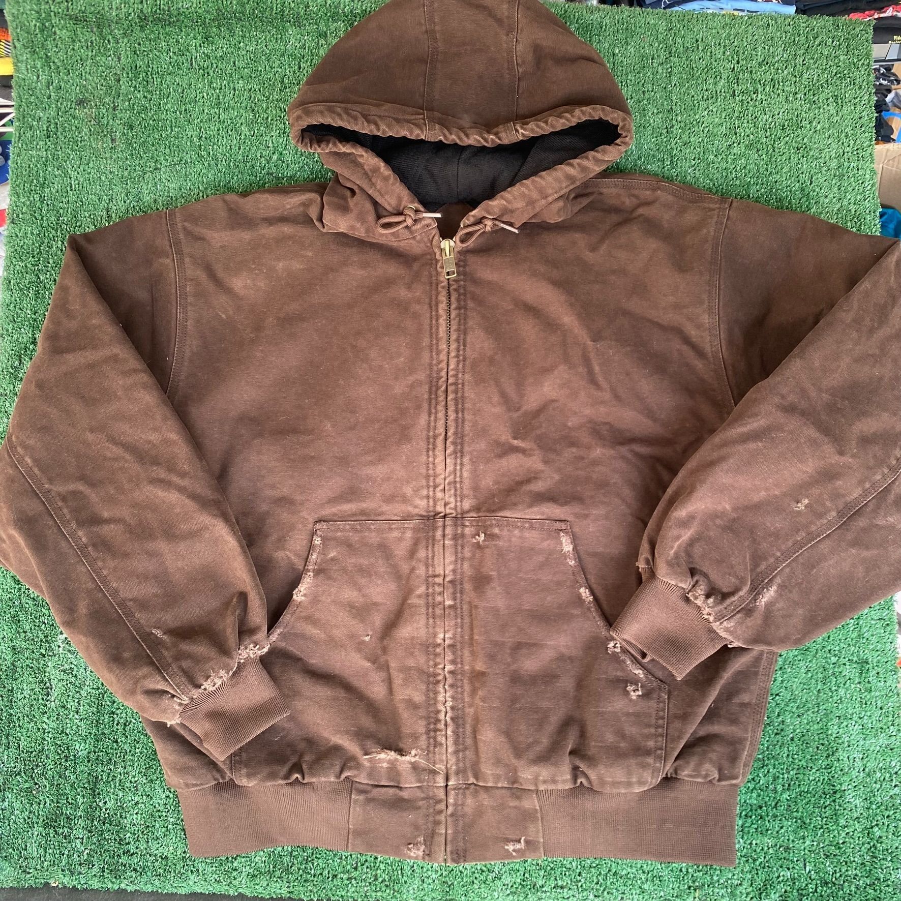 Redhead Vintage 90s Brown Work Jacket Grunge Carhartt Workwear Rare Size US XL / EU 56 / 4 - 1 Thumbnail