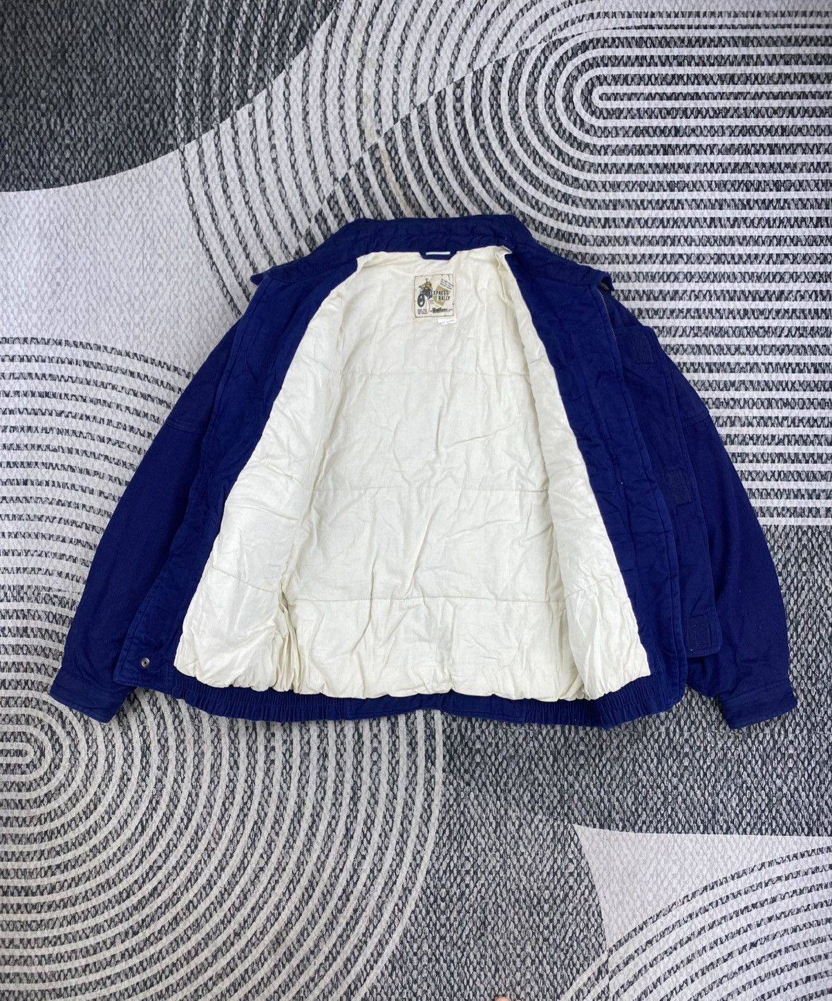 Japanese Brand Vtg Express Rally Dark Blue Bombers Jacket Size US L / EU 52-54 / 3 - 6 Thumbnail