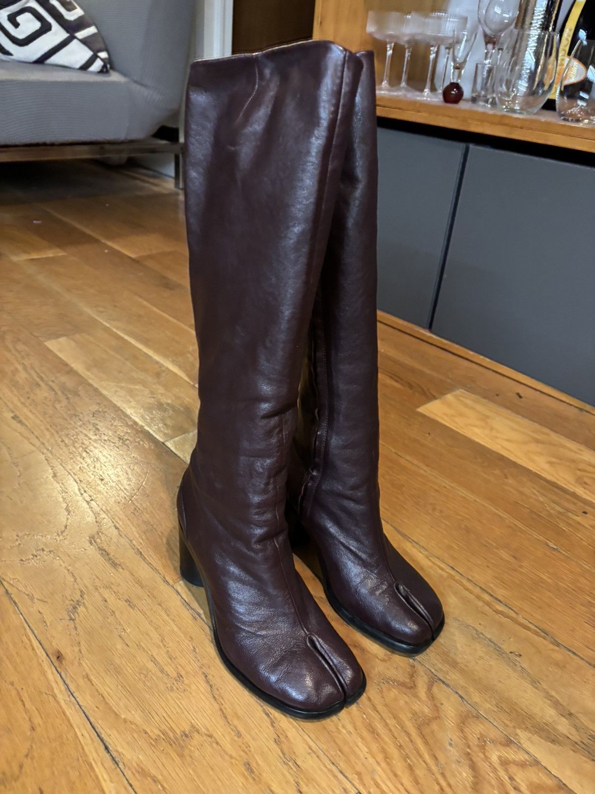 Maison Margiela Maison Margiela Knee High Boots Tabi Size US 6.5 / IT 36.5 - 1 Thumbnail