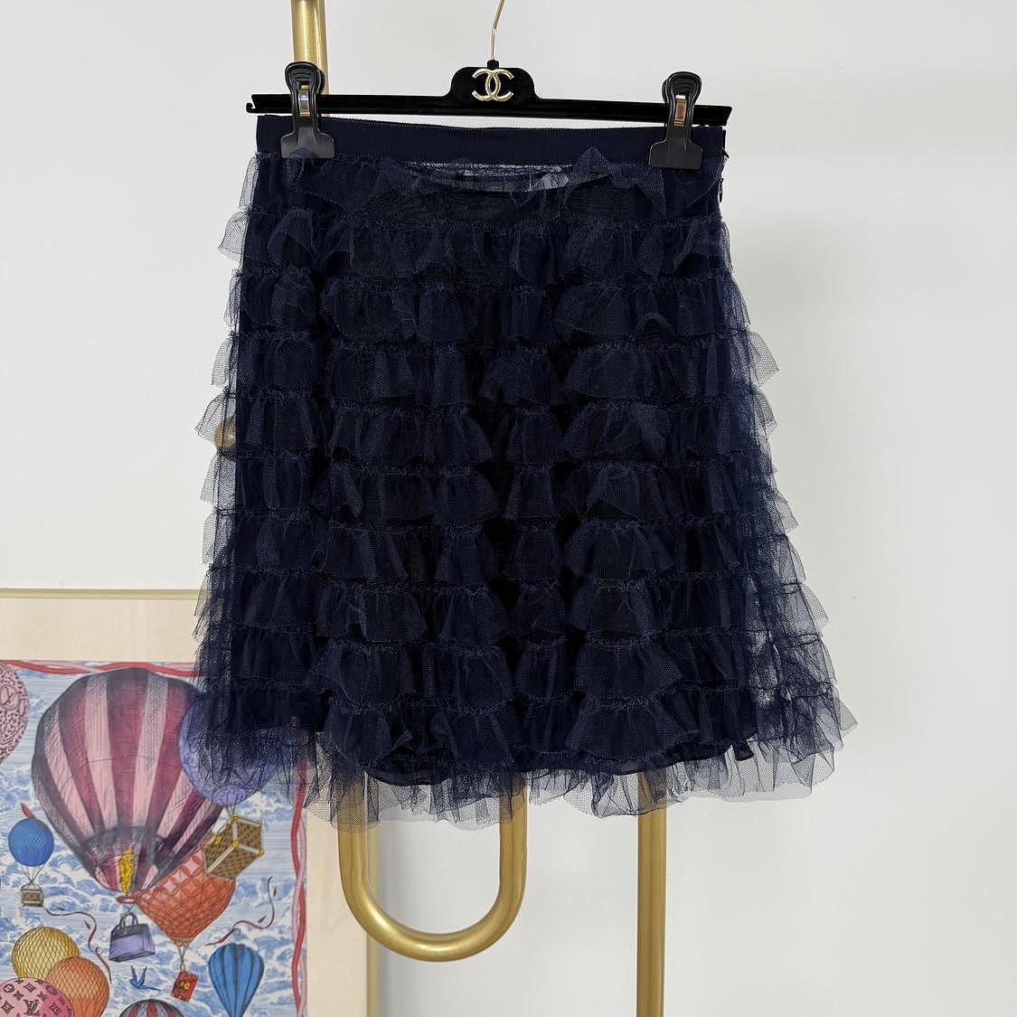 Dior Dior Ruffled Tulle Mini Skirt Size 38 Size 27" / US 4 / IT 40 - 1 Thumbnail