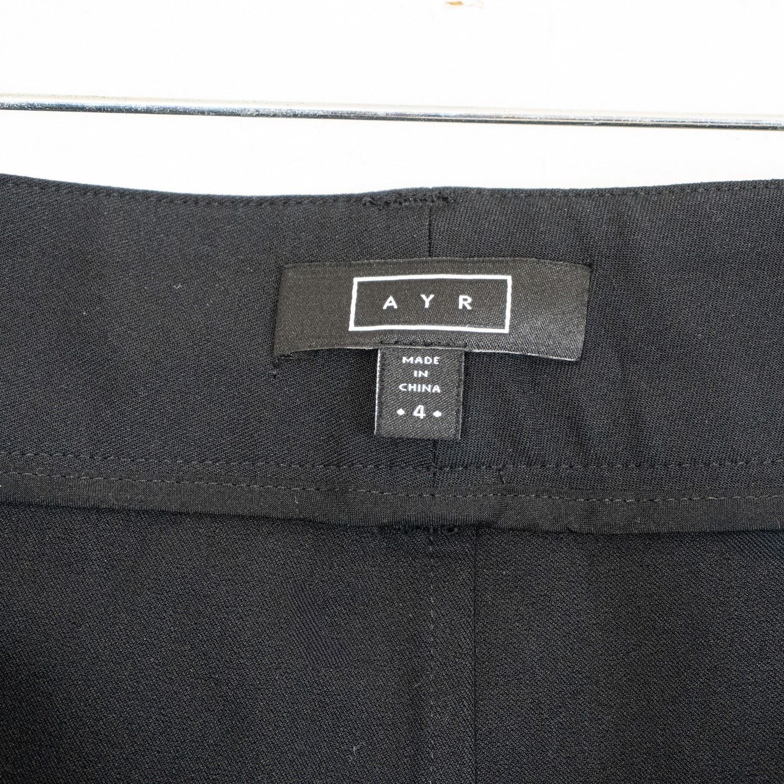 AYR AYR Sizzle Split Hem Pants Classic Black size 4 Ankle crop Size 27" / US 4 / IT 40 - 3 Thumbnail