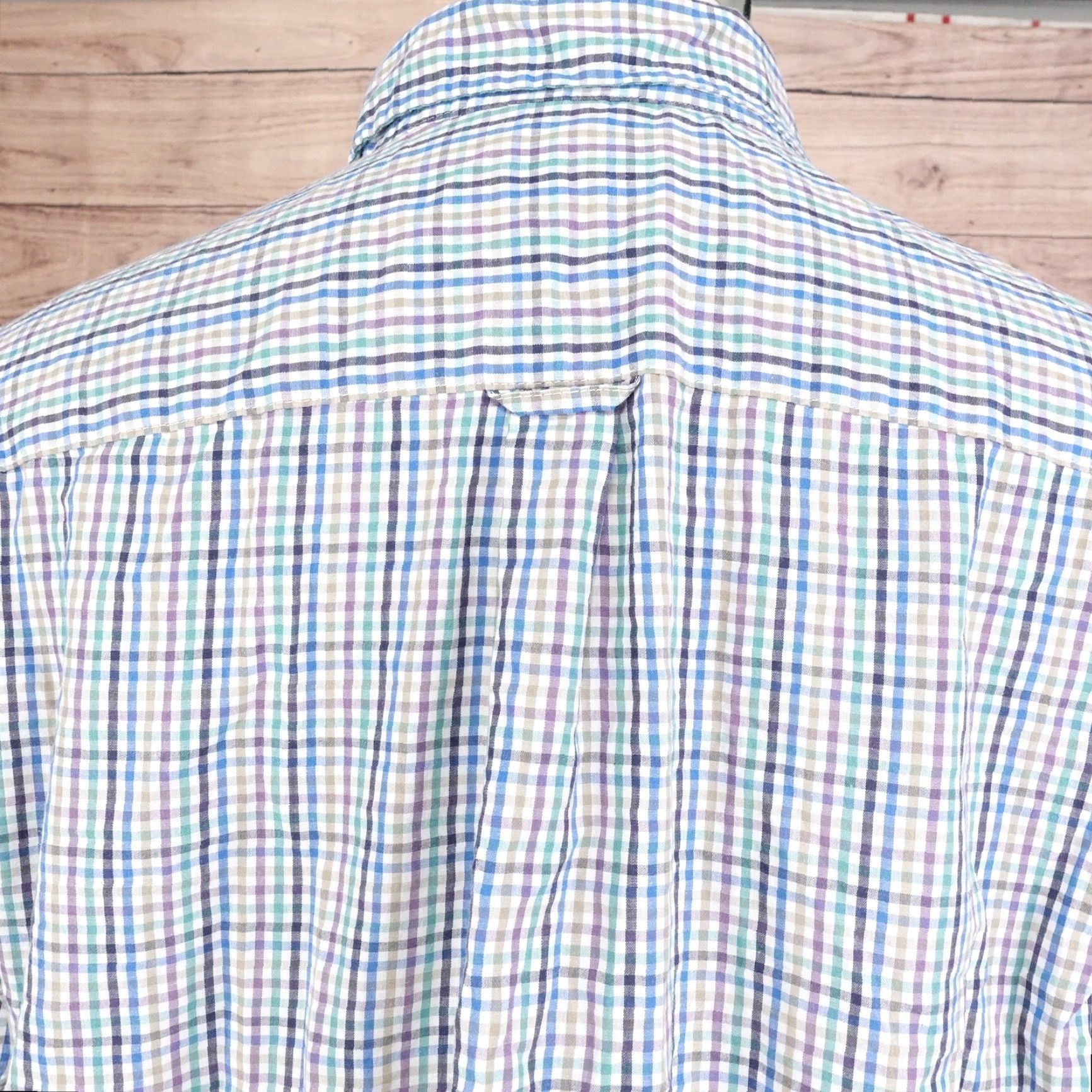 Chaps Chaps Shirt Mens Large Plaid Short Sleeve Button-Down Easy Care - Blue Size US L / EU 52-54 / 3 - 5 Thumbnail