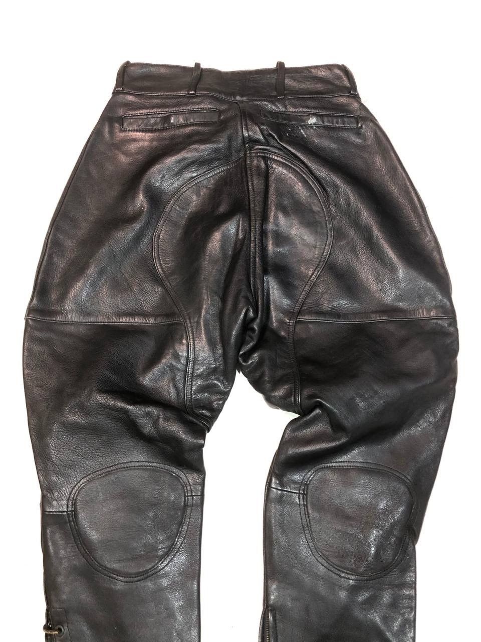 Vintage Vintage Rare Avangarde Racing Moto Biker Leather Pants Size US 30 / EU 46 - 7 Thumbnail