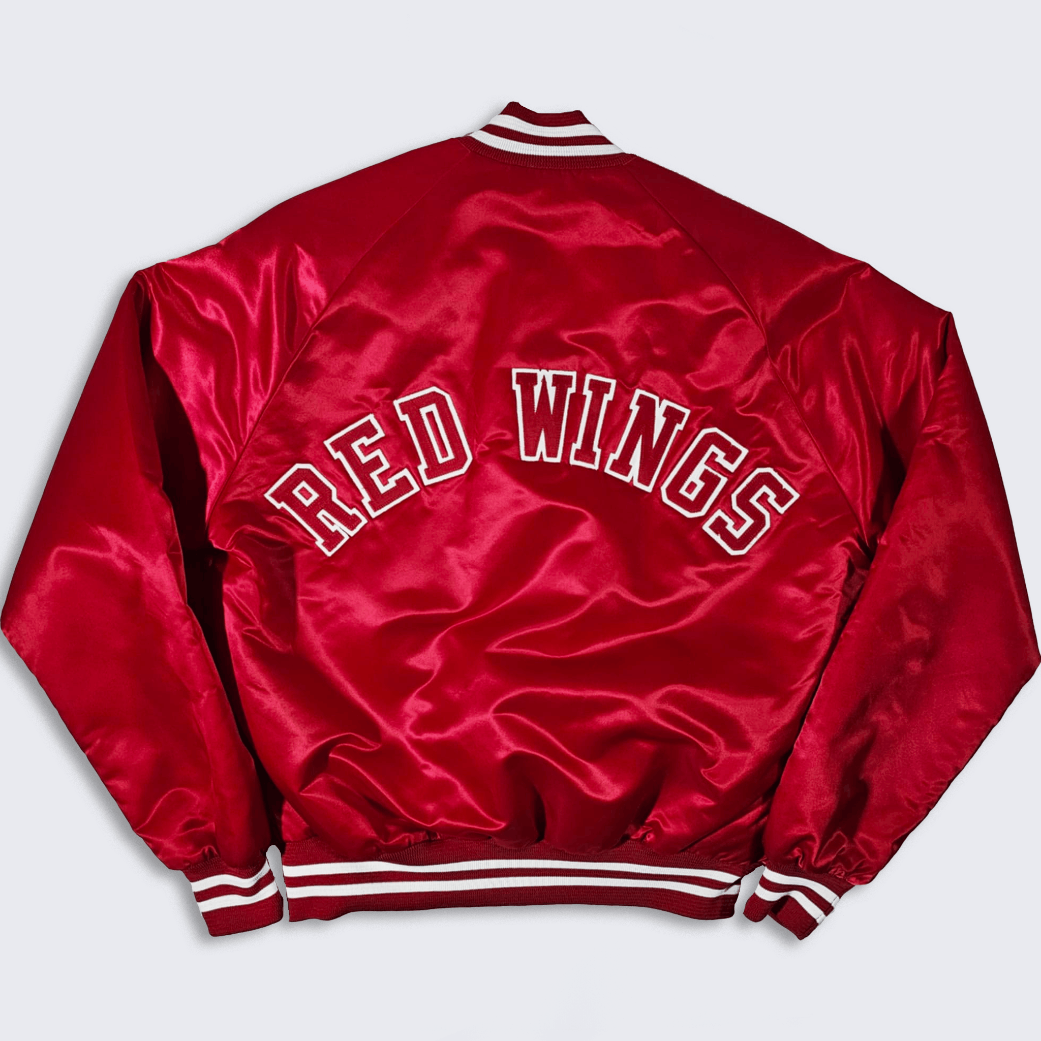 Chalk Line × NHL × Vintage Detroit Red Wings Vintage 80s Chalk Line Bomber Jacket Size US M / EU 48-50 / 2 - 1 Thumbnail