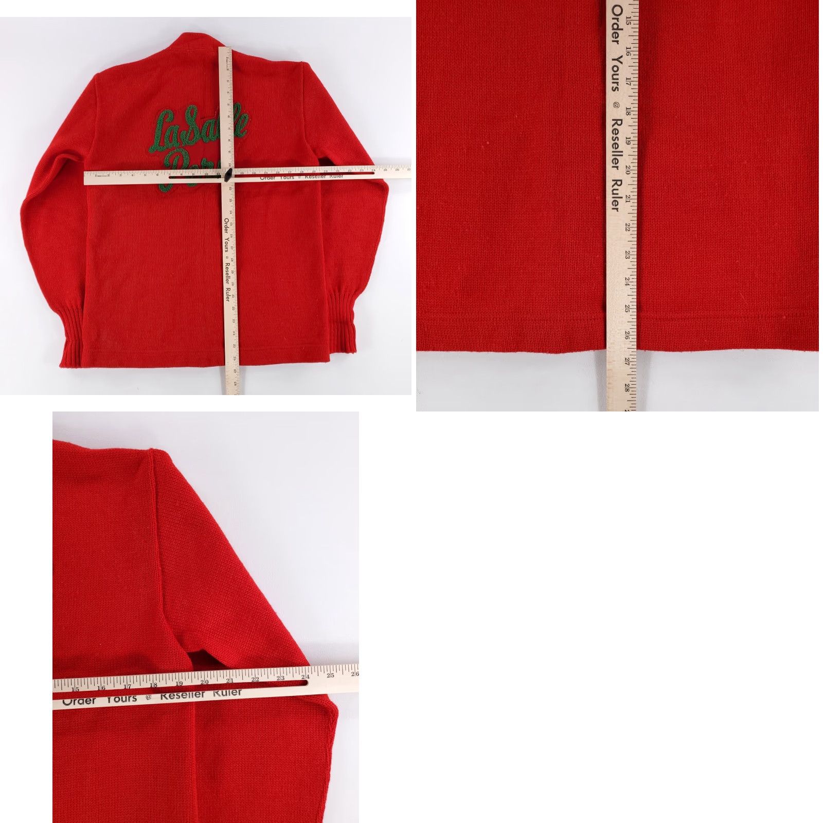 Imperial VINTAGE Imperial Cardigan 50s 60s Wool Red LaSalle Peru Mens 44 Red Imperial VTG 50s 60s 100% Worsted Wool Cardigan LaSalle Peru Mens 44 Size US XXL / EU 58 / 5 - 8 Thumbnail