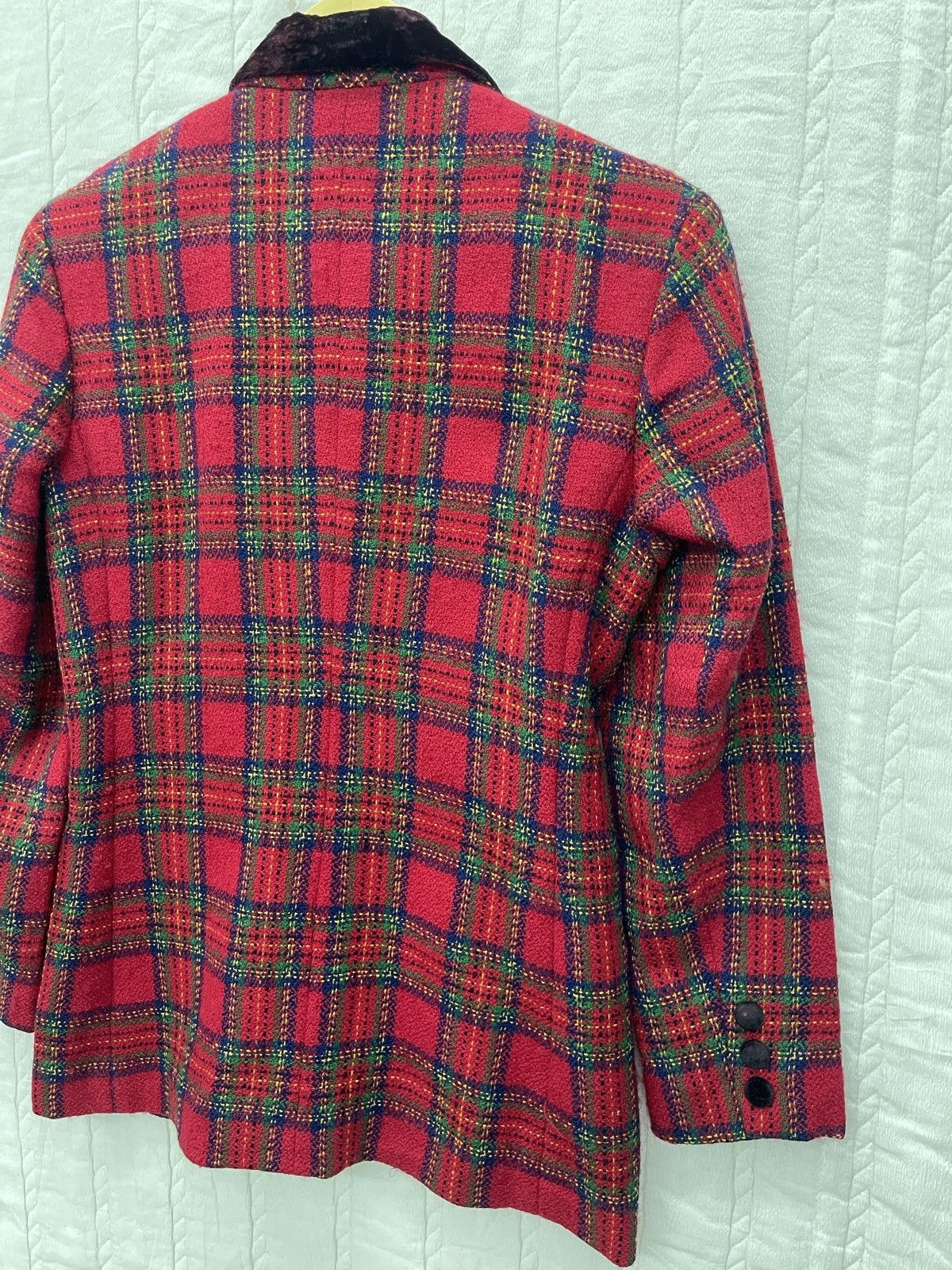 Robert Talbott × Talbots × Vintage ARCHIVE💥TALBOTS PETITES WOOL BLAZER Size S / US 4 / IT 40 - 6 Thumbnail