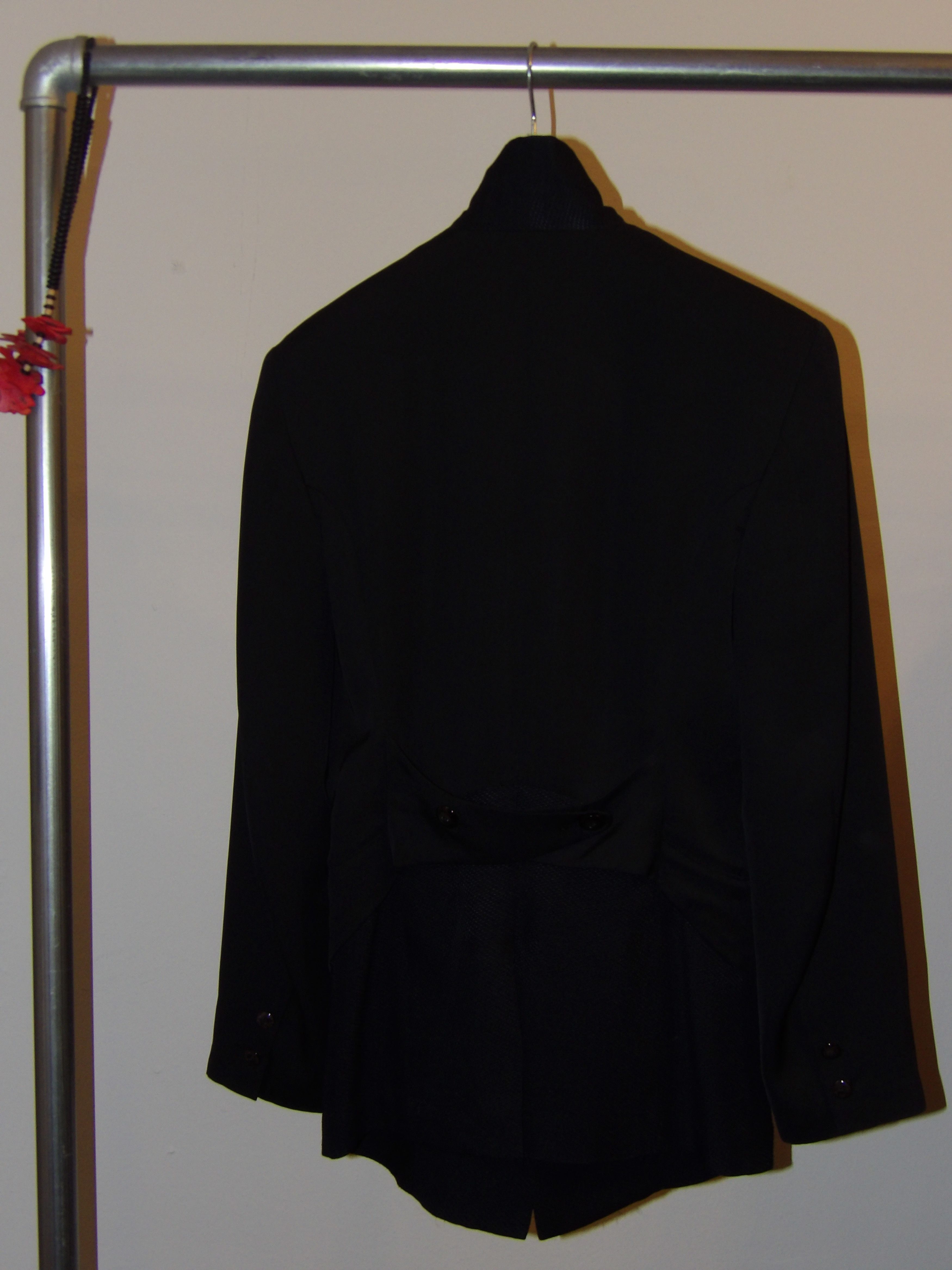 Matsuda Matsuda Black Paneled Blazer Size 48R - 2 Thumbnail