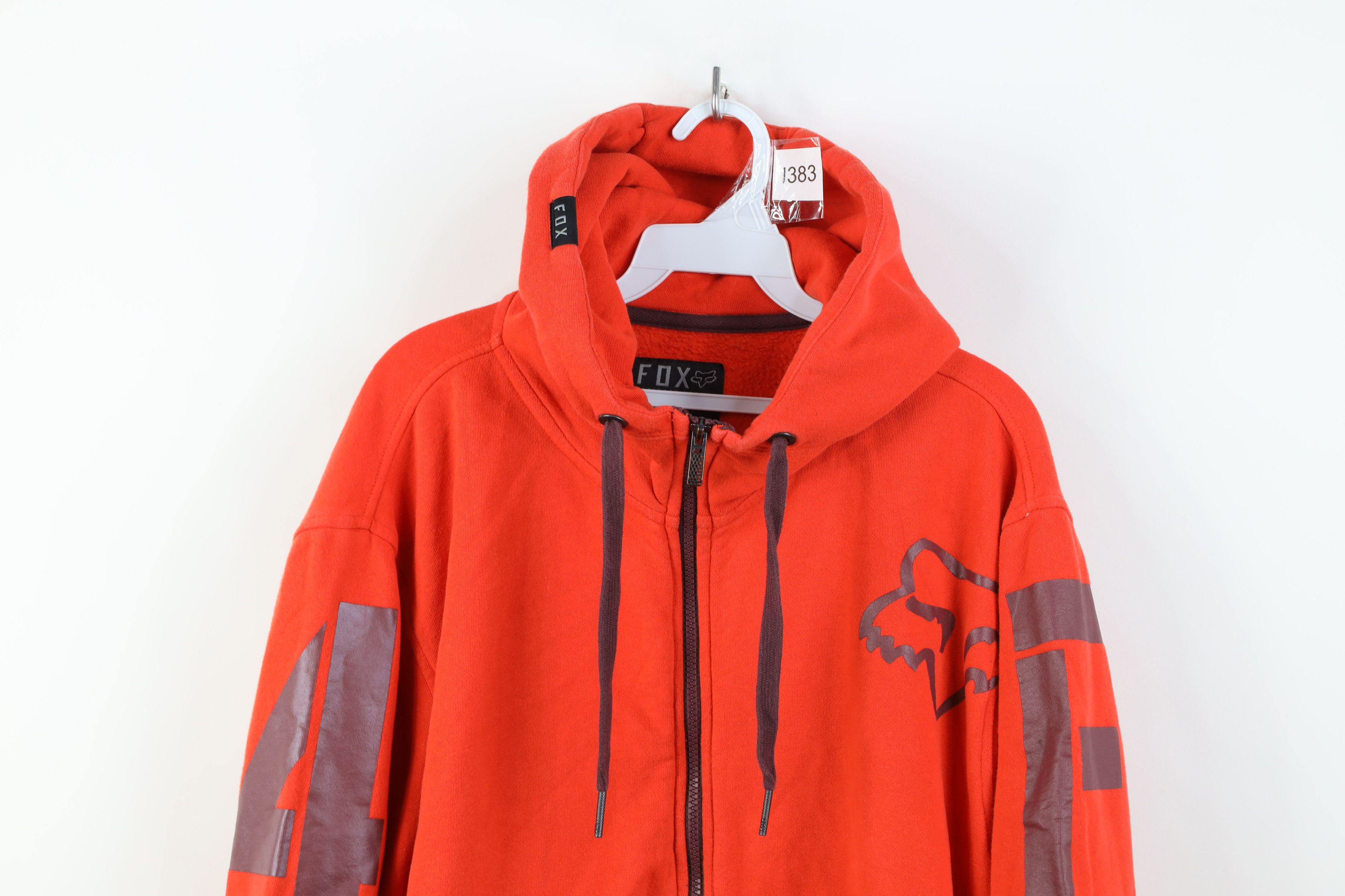 Fox Racing Vintage Y2K Fox Racing Spell Big Logo Heavyweight Zip Hoodie Size US XL / EU 56 / 4 - 2 Thumbnail