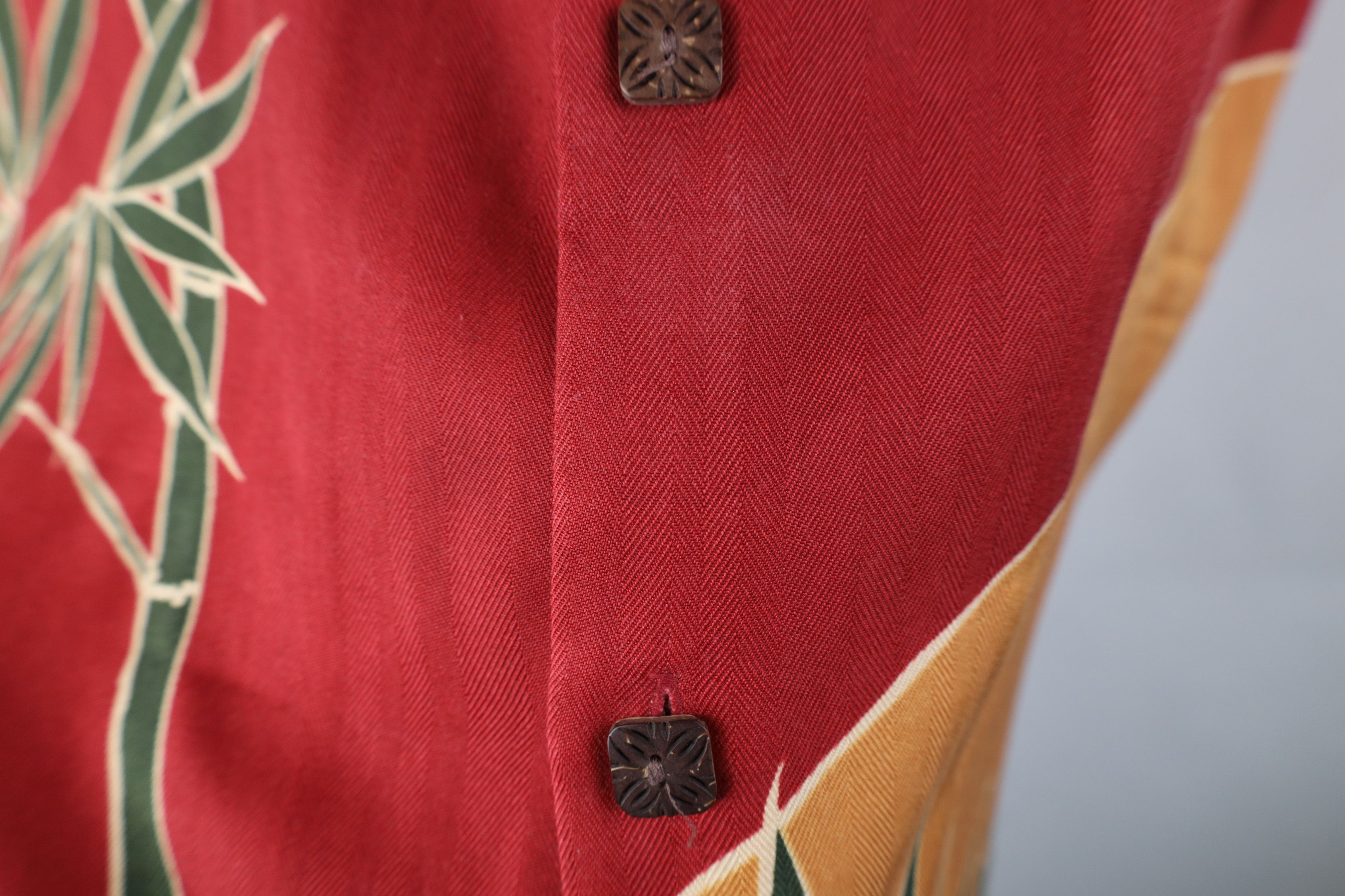 Tommy Bahama Vintage 90s Tommy Bahama Bamboo Looped Collar Button Shirt Size US L / EU 52-54 / 3 - 4 Thumbnail