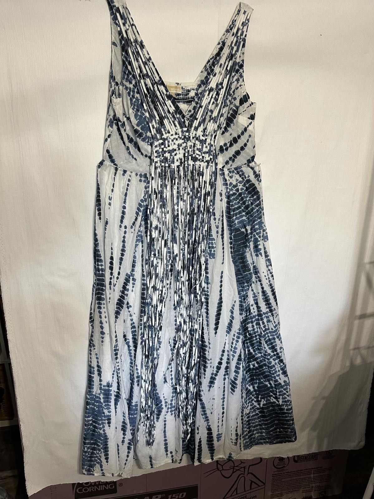 Michael Kors Flowy Tie-Dye Maxi Dress - Elegant Summer Style Size XL / US 12-14 / IT 48-50 - 1 Thumbnail