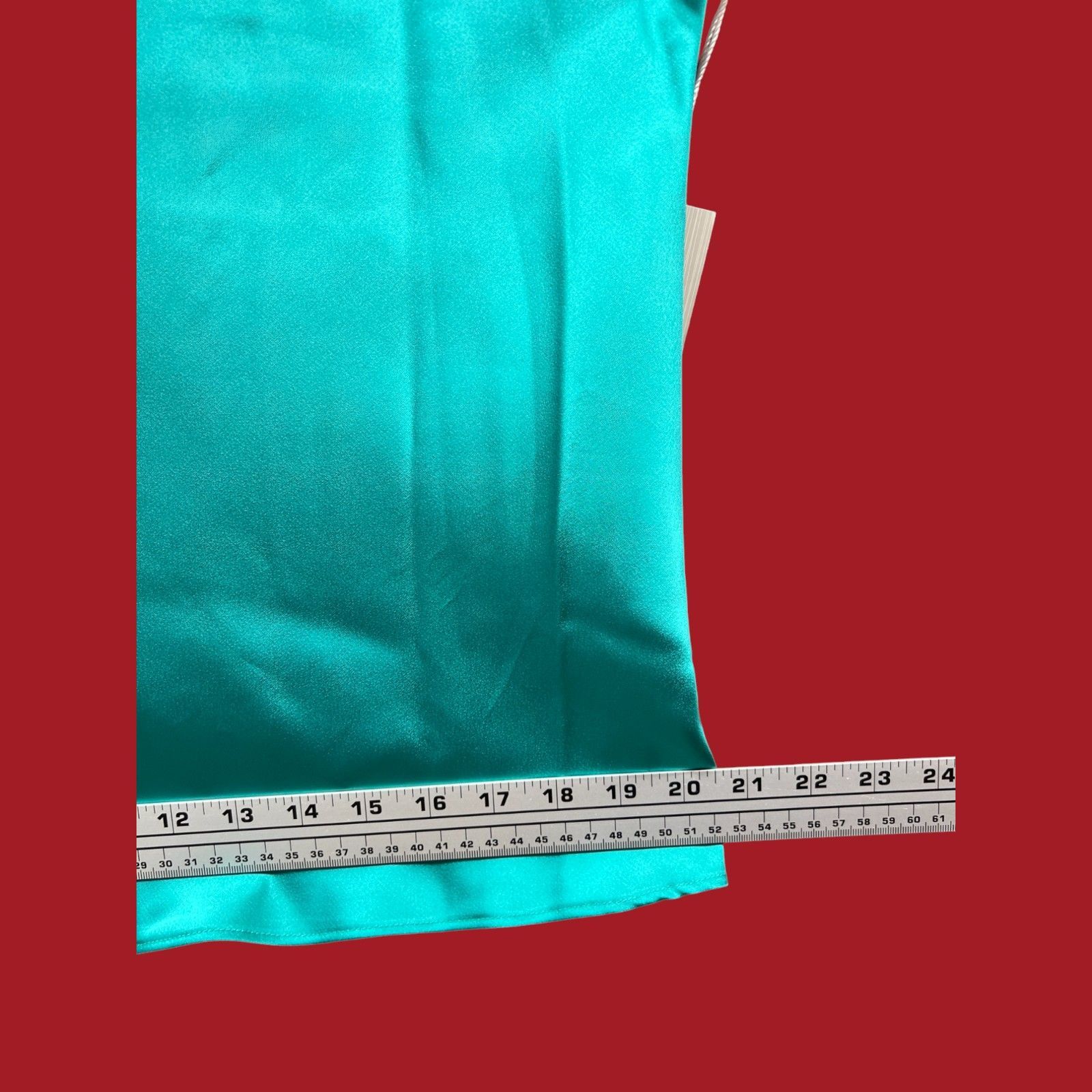 Worthington Worthington - Women's Square Neck Short Sleeve - Satin Blous Size XL / US 12-14 / IT 48-50 - 7 Thumbnail