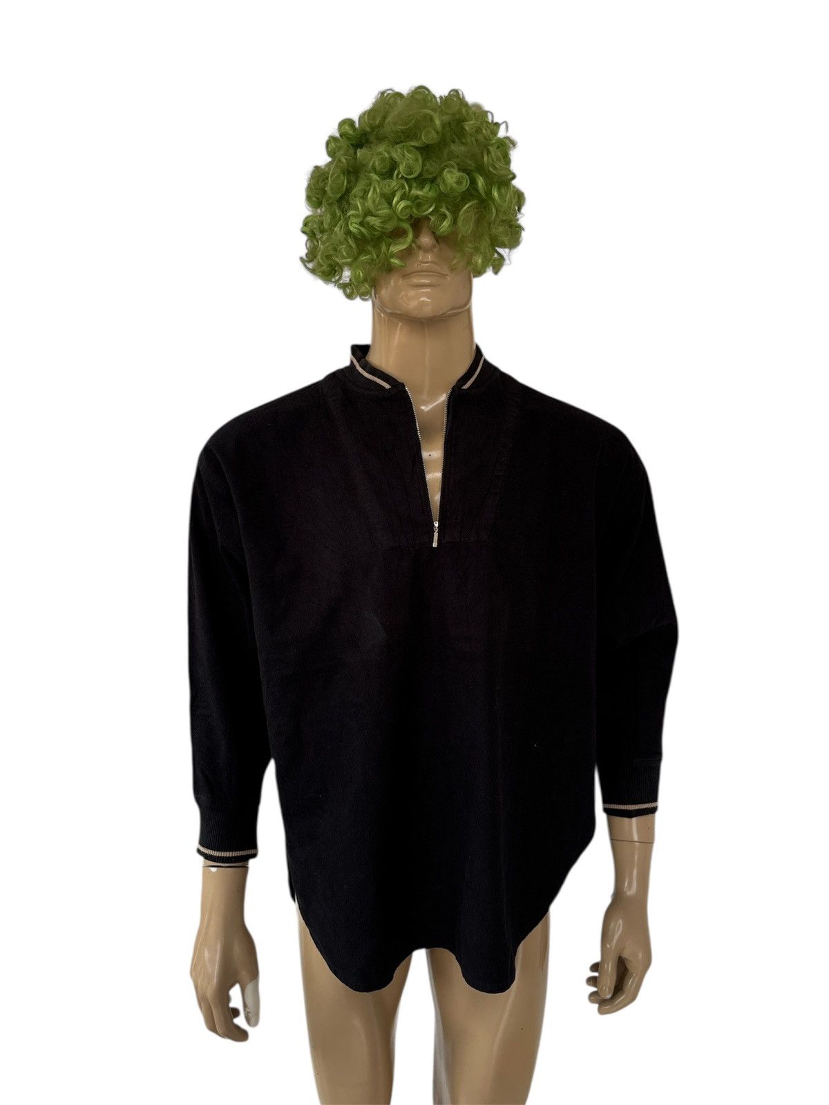 Issey Miyake 1980s Half Zip Bomber Jacket Size US M / EU 48-50 / 2 - 2 Thumbnail