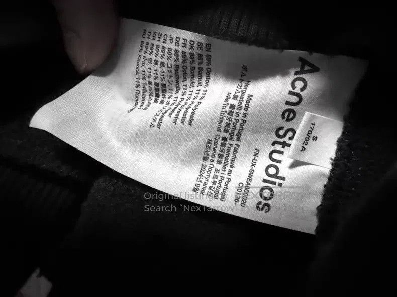 Acne Studios Acne Studios 1996 Series Solid Color Letter Hoodie, Black Size US S / EU 44-46 / 1 - 4 Thumbnail