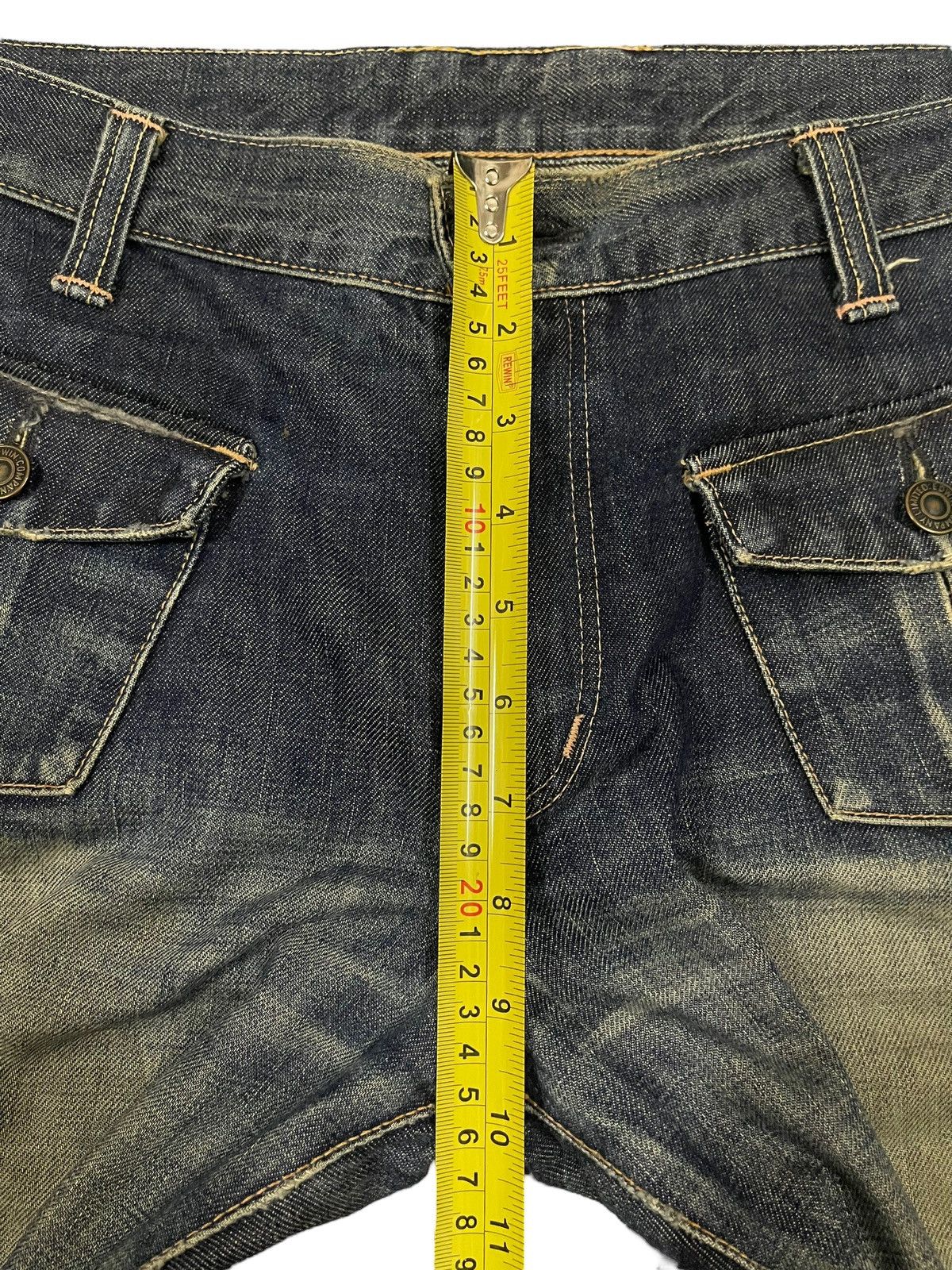 Edwin Vintage Edwin Bush Pant Distressed Bell Bottom Flare Jeans Size US 32 / EU 48 - 13 Thumbnail