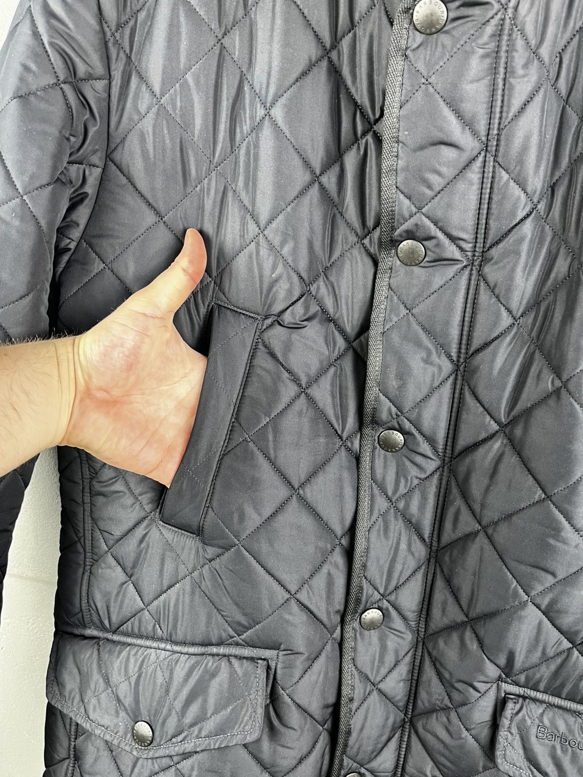 Barbour Men's Barbour Quilted Barden Black Jacket Size US L / EU 52-54 / 3 - 9 Thumbnail