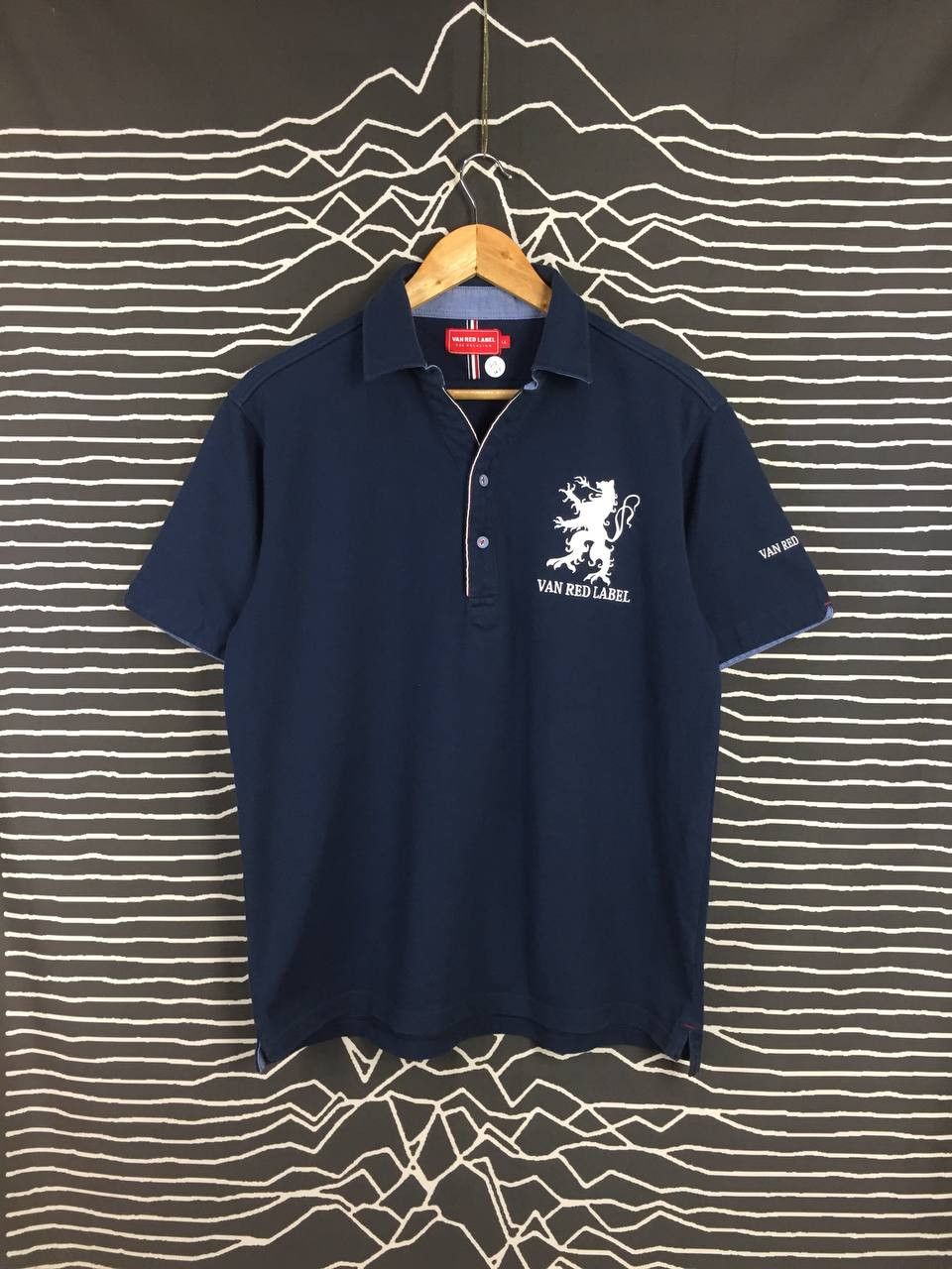 Japanese Brand × Vintage Van Red Label Embroidered Logo Polo Tee Size US XL / EU 56 / 4 - 1 Thumbnail