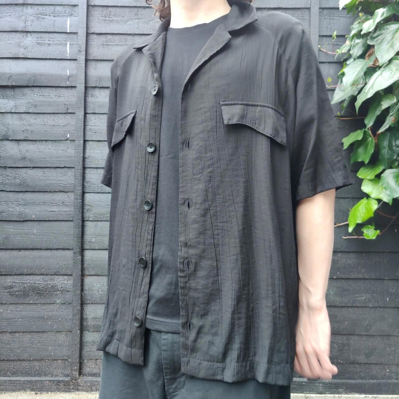 Other 49Percent Rayon Textured Camp Collar Shirt Size US M / EU 48-50 / 2 - 3 Thumbnail
