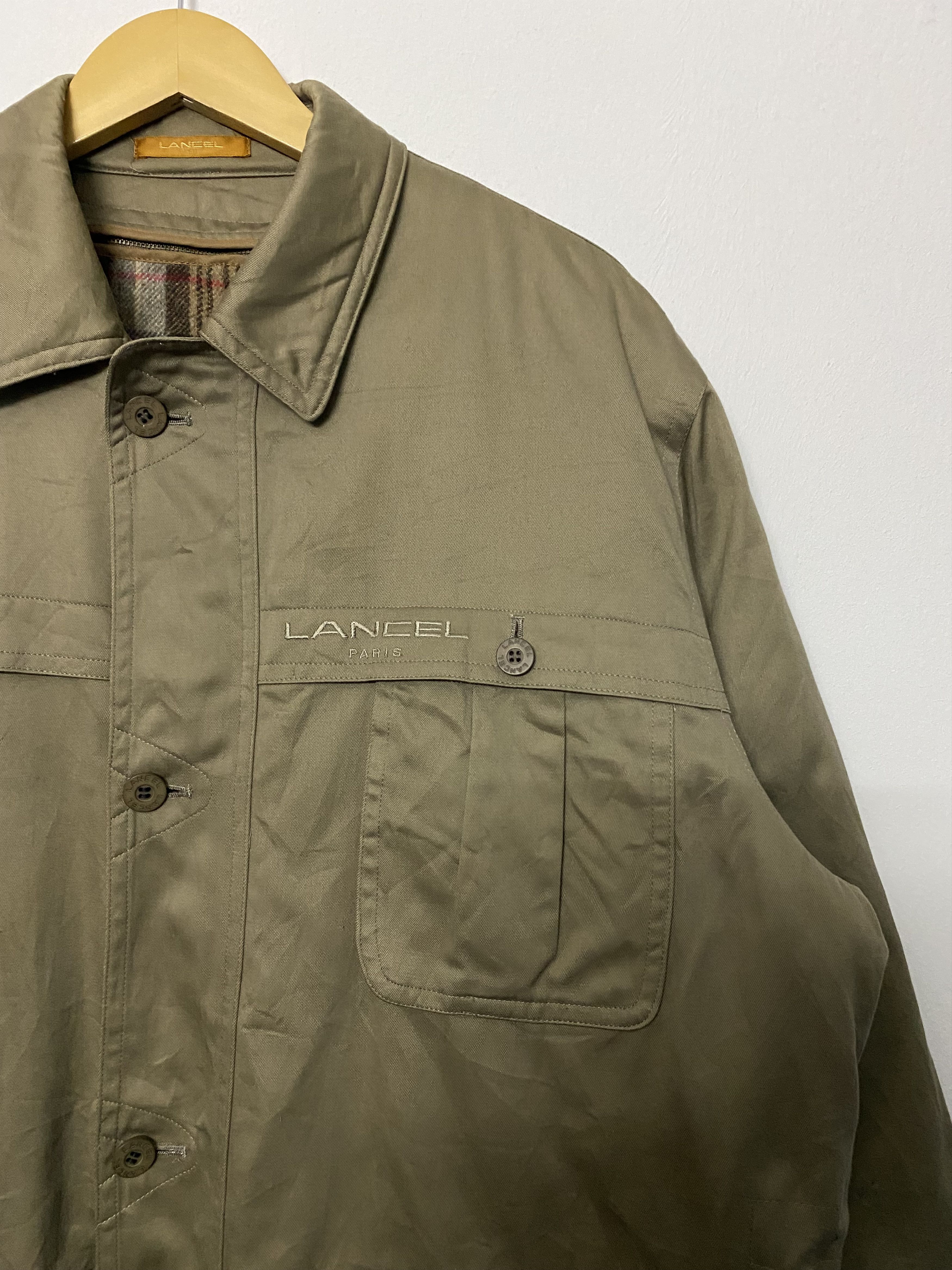 Lancel VTG Lancel Paris Field Jacket Detachable Plaid Wool Liner Size US L / EU 52-54 / 3 - 6 Thumbnail
