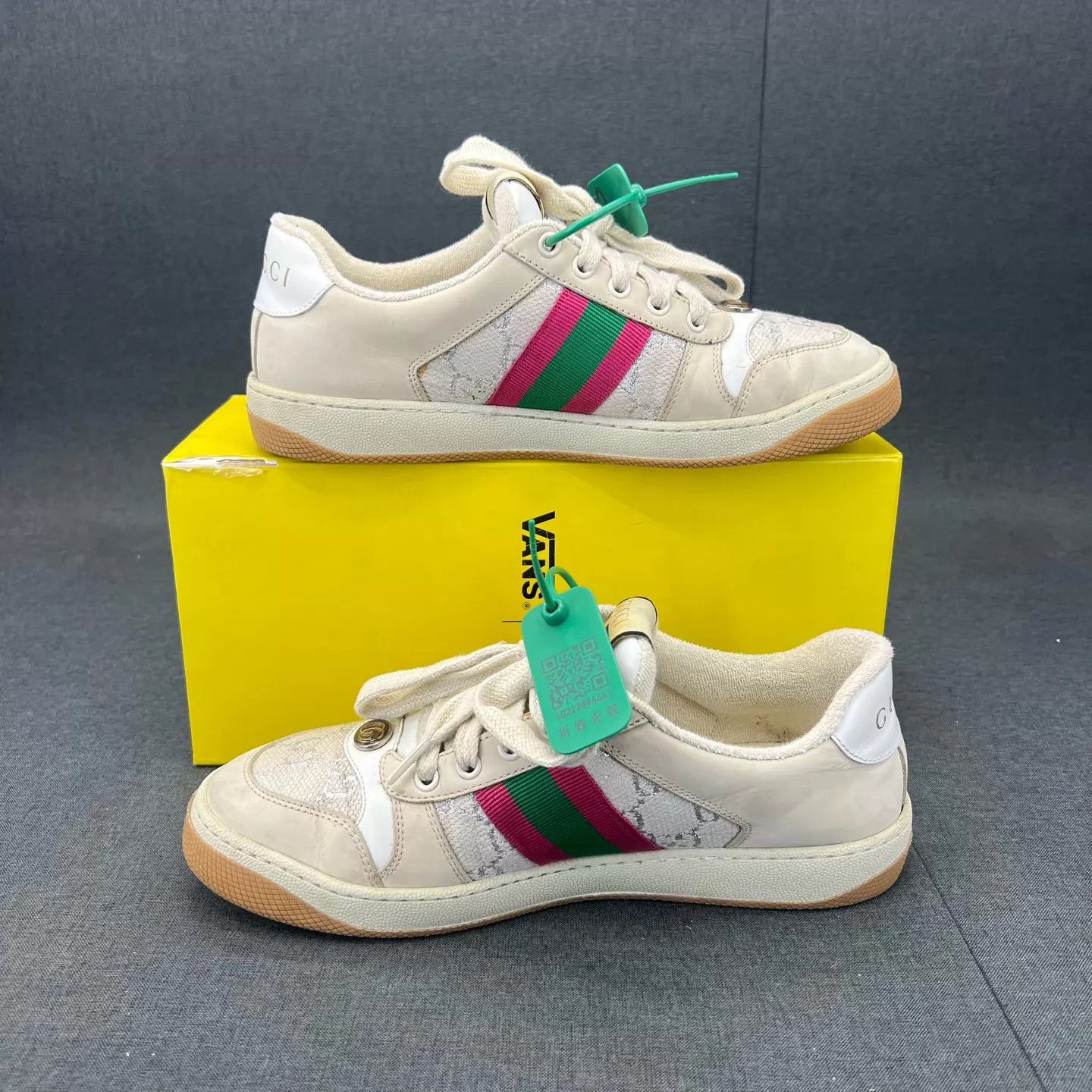 Gucci Gucci distressed blush sneakers women's 39 like new Size US 8.5 / IT 38.5 - 3 Thumbnail