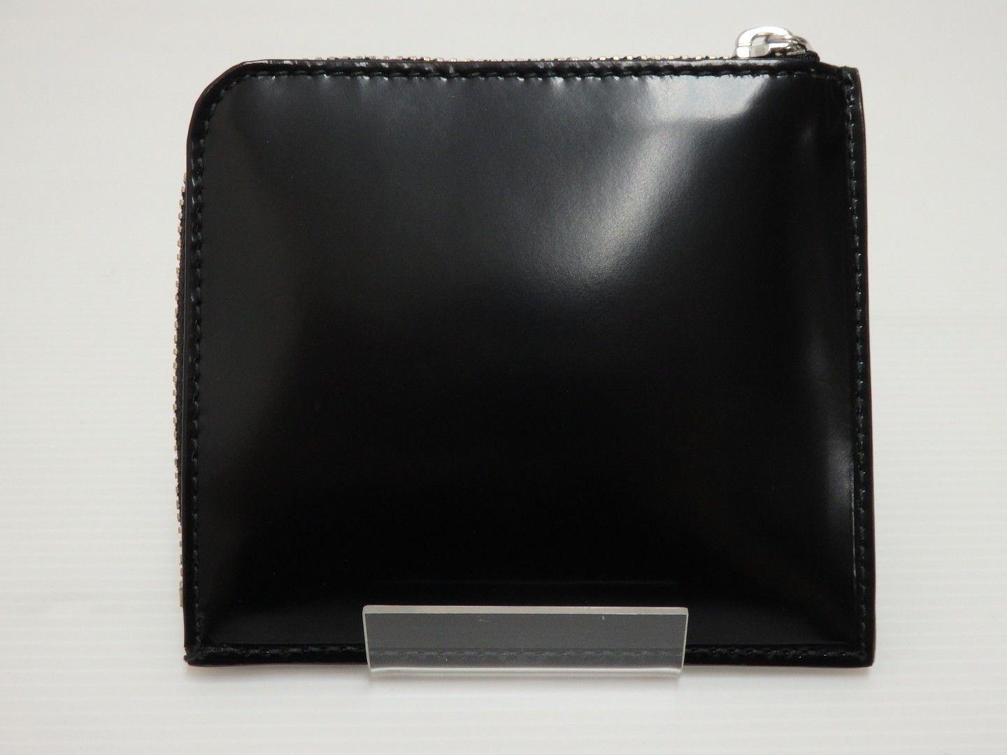 Comme des Garcons Wallet Coin Case L-shaped Zipper Leather Black Size ONE SIZE - 2 Thumbnail