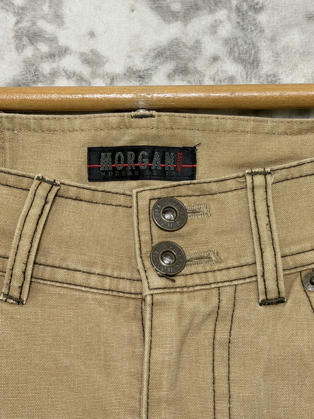Morgan Homme Morgan Homme Flare Beige Side Stripe Vintage Slim Bootcut Size US 30 / EU 46 - 8 Thumbnail