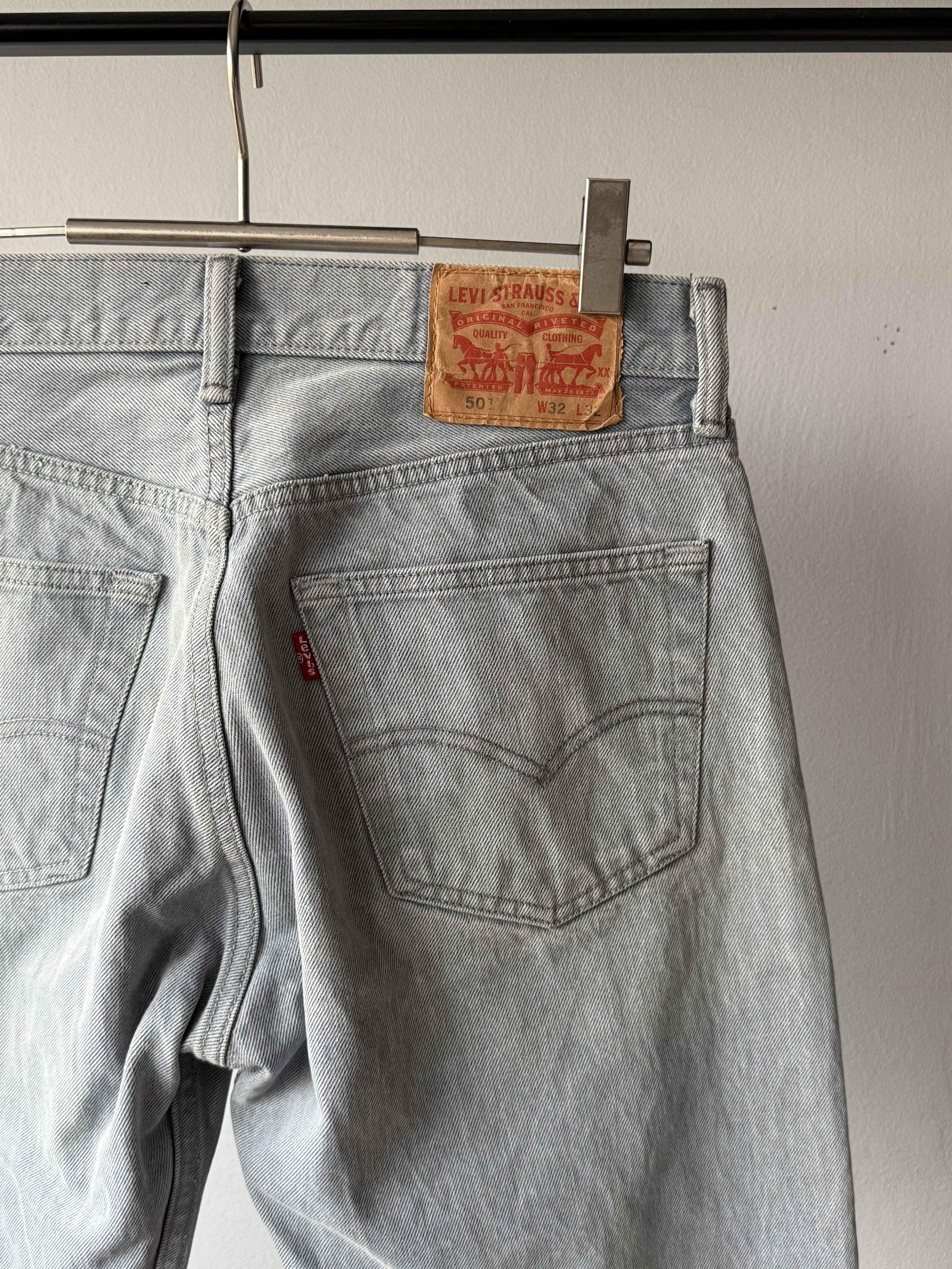Levi's × Levi's Vintage Clothing × Vintage Vintage Levi's 501 Gray Cotton Denim Jeans Made In Mexico Size US 32 / EU 48 - 7 Thumbnail