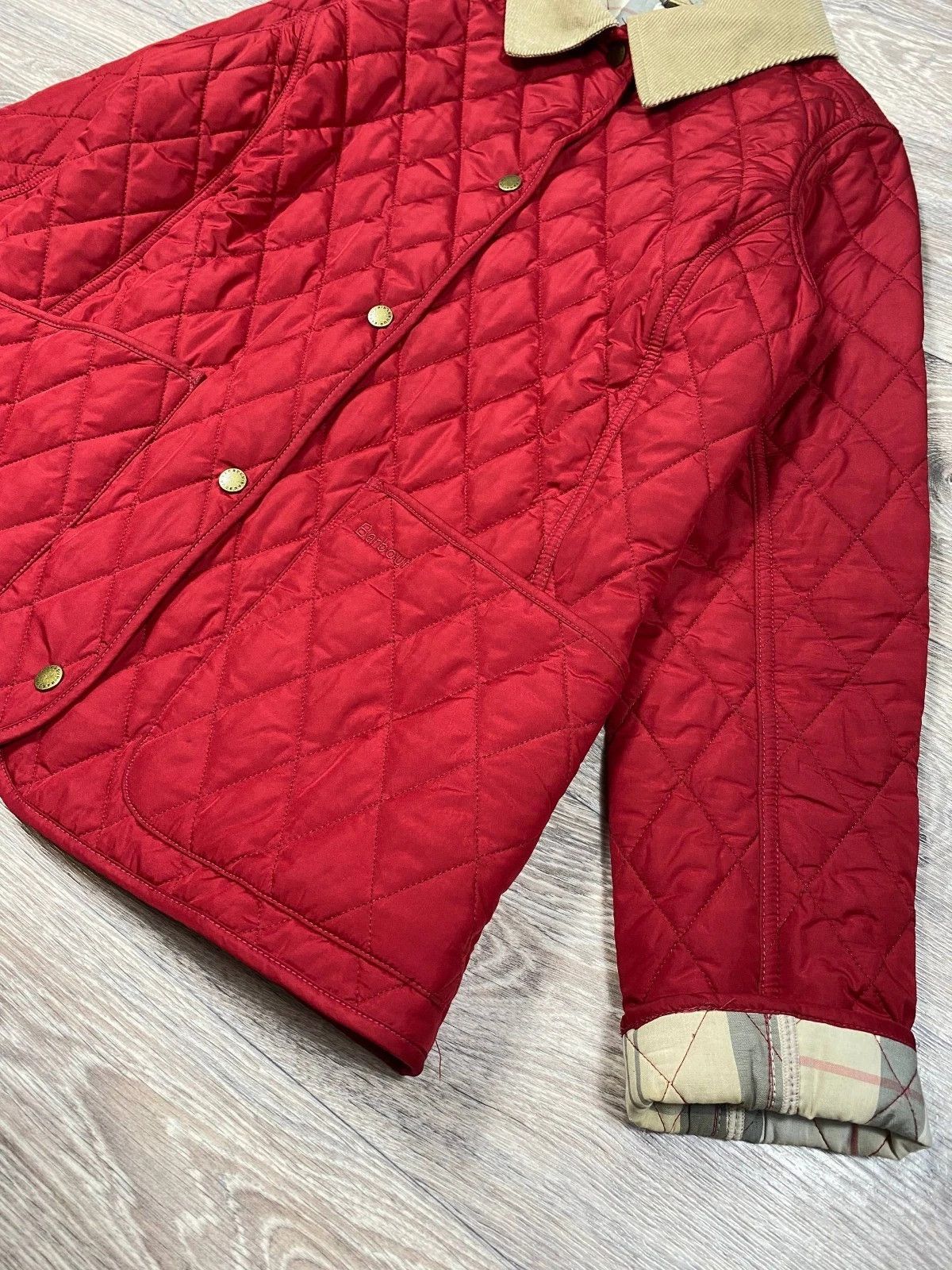 Barbour Barbour Women's Annandale Quilted Jacket Red Dress Tartan Size XL / US 12-14 / IT 48-50 - 5 Thumbnail