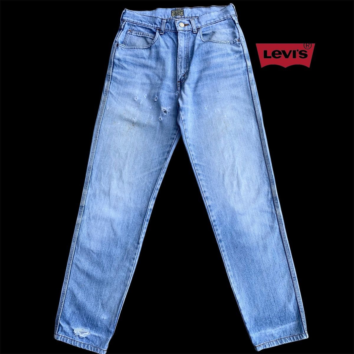 Levi's Vintage Clothing Vintage 90s Levis Big E Silvertab Distressed Denim Jeans W28 Size US 28 / EU 44 - 1 Thumbnail