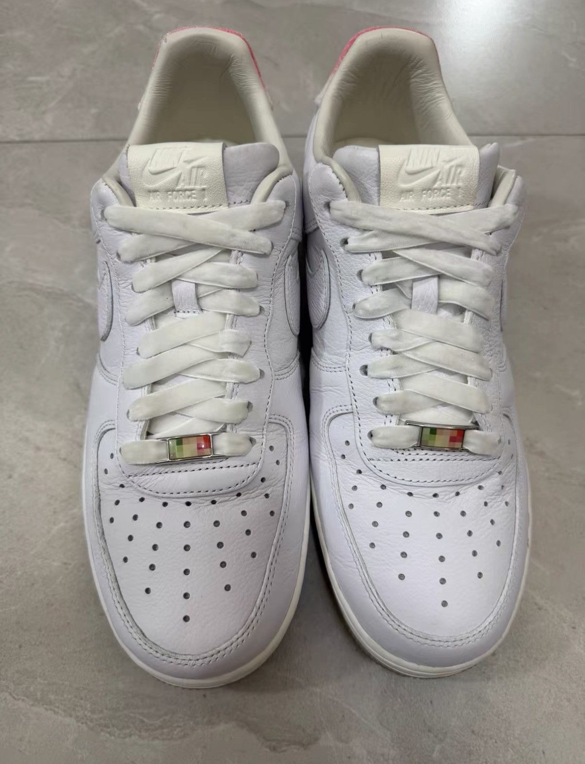 Nike Nike Air Force1"GOT 'EM"Peach Birthday Low Top Sneakers J34 Size US 9 / EU 42 - 3 Thumbnail