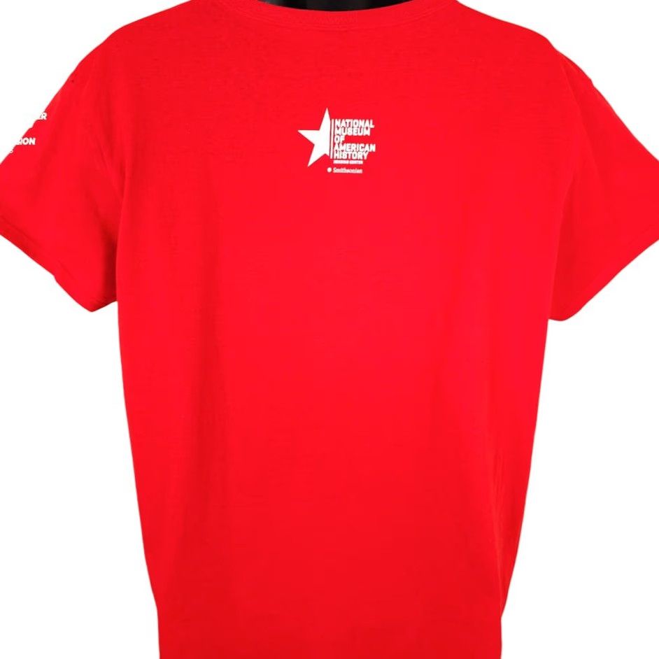 Vintage Smithsonian T Shirt Mens 2XL Red National Museum Entertainment Nation History Shirt Mens Size US XXL / EU 58 / 5 - 4 Thumbnail