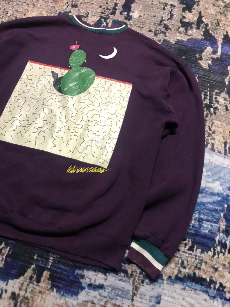 Marlboro Extremely Rare Vintage Marlboro Cactus Print Sweatshirt Size US L / EU 52-54 / 3 - 4 Thumbnail