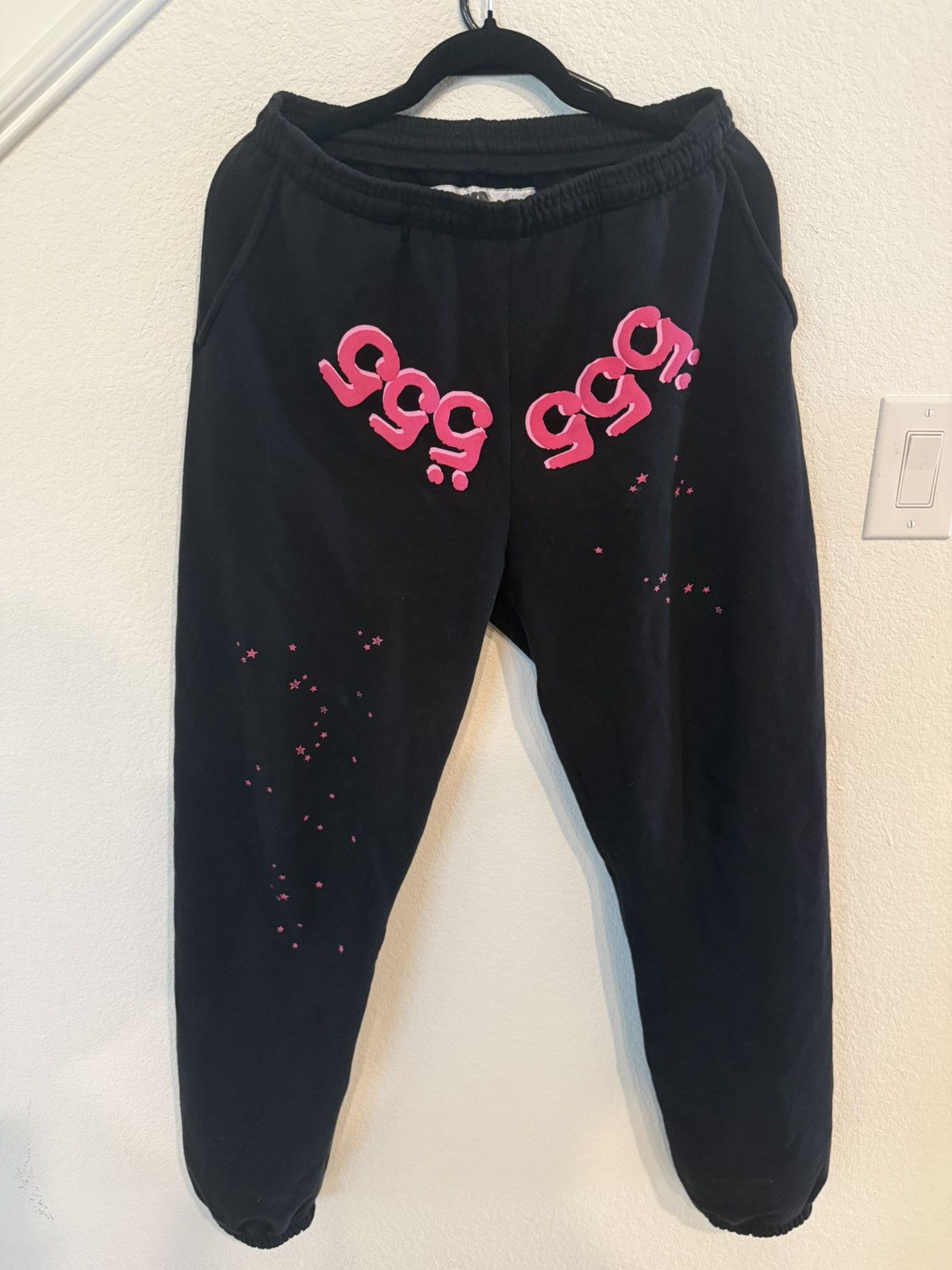★Angelnumber555★Angelic sweat pants Black/Grey Angelnumber555 Angelic sweat pants Black - 위시버킷