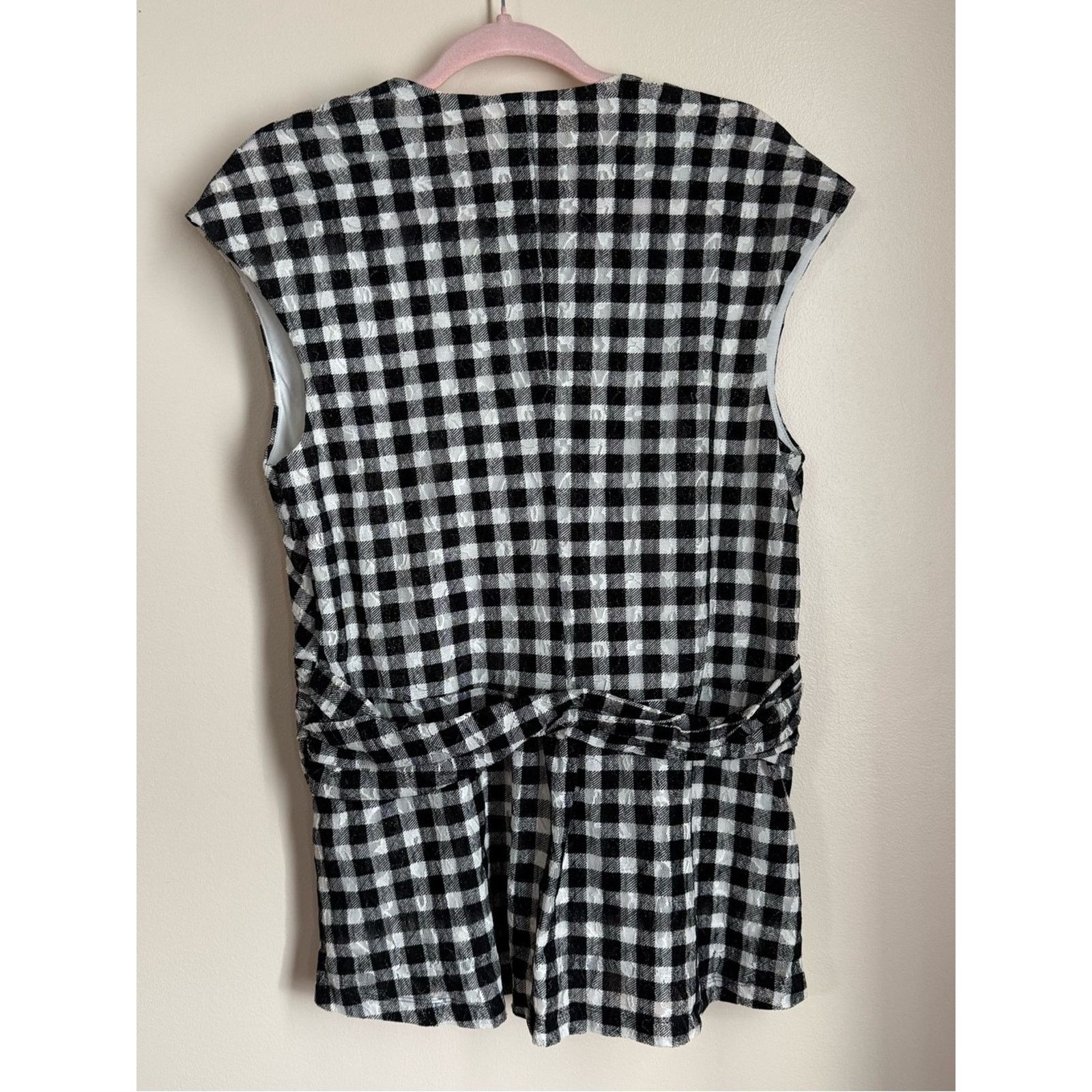 Anthropologie Deletta Anthro Delphine Gingham Top Size Large NWT Size L / US 10 / IT 46 - 2 Thumbnail