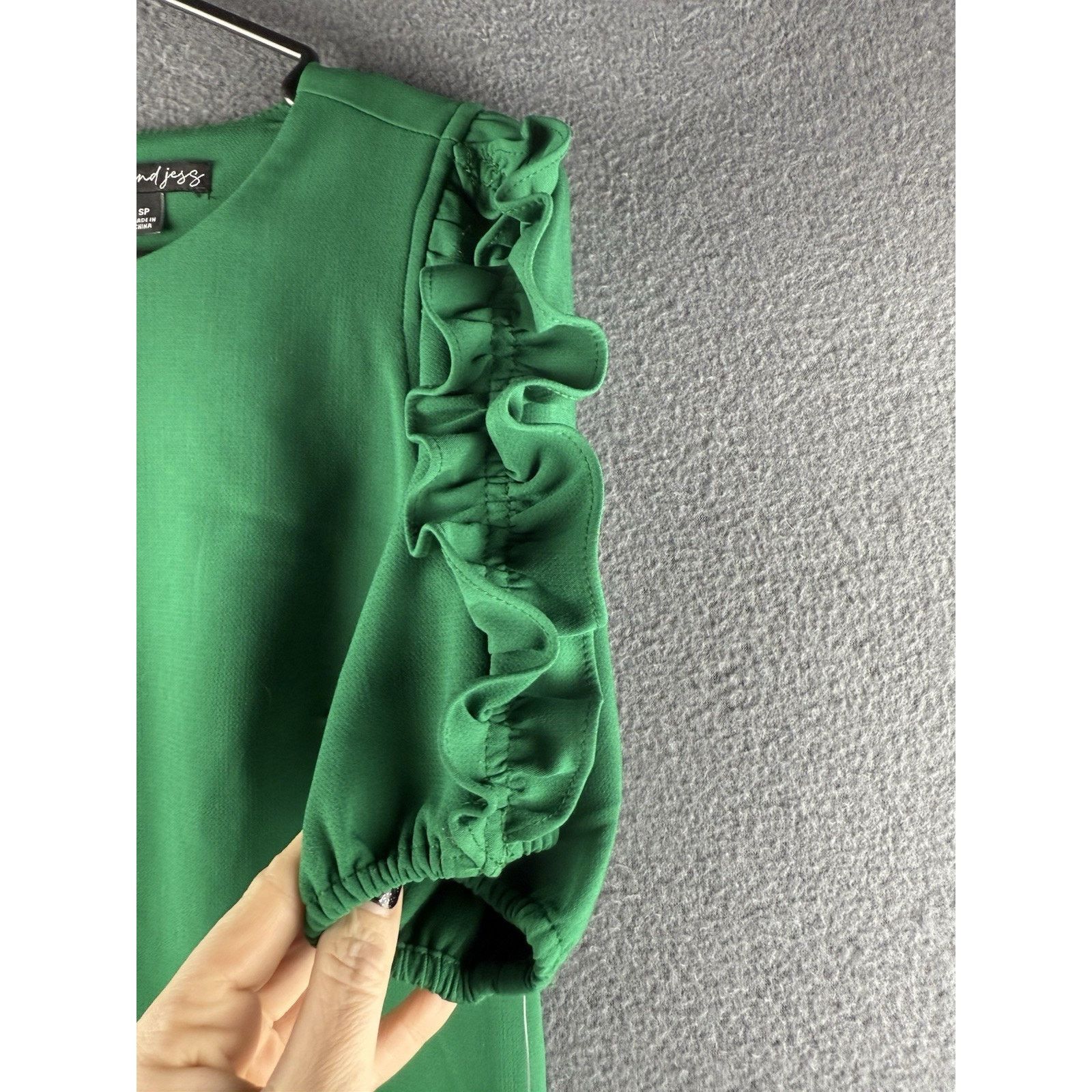 Other NWT Sam And Jess Sleeveless Orchard Green Ruffle Dress sz S Size S / US 4 / IT 40 - 4 Thumbnail