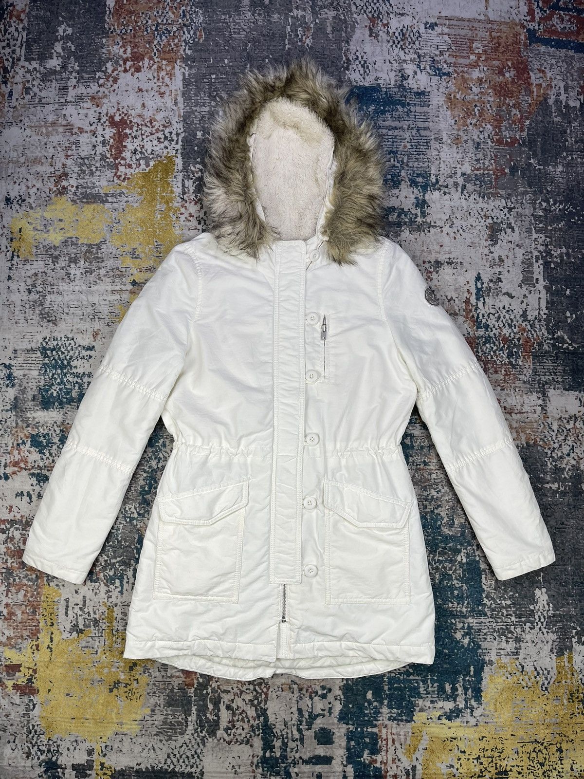 Eagle Outfitters Fur Hoodie Parka Down Jacket