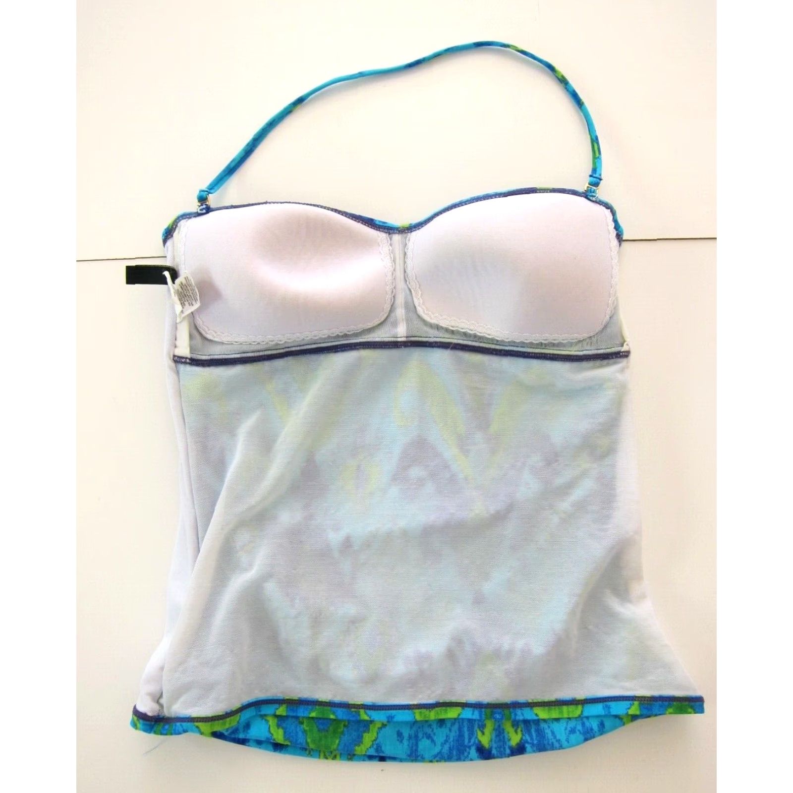 Ralph Lauren Ralph Lauren Green Label Blue Built In Bra Halter Tankini Swim Top Women Size 8 Size M / US 6-8 / IT 42-44 - 6 Thumbnail