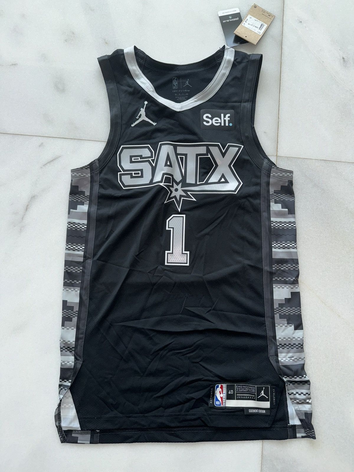 NBA × Nike Nike Victor Wembanyama Statement Authentic Jersey Rookie 40 Size US S / EU 44-46 / 1 - 1 Thumbnail