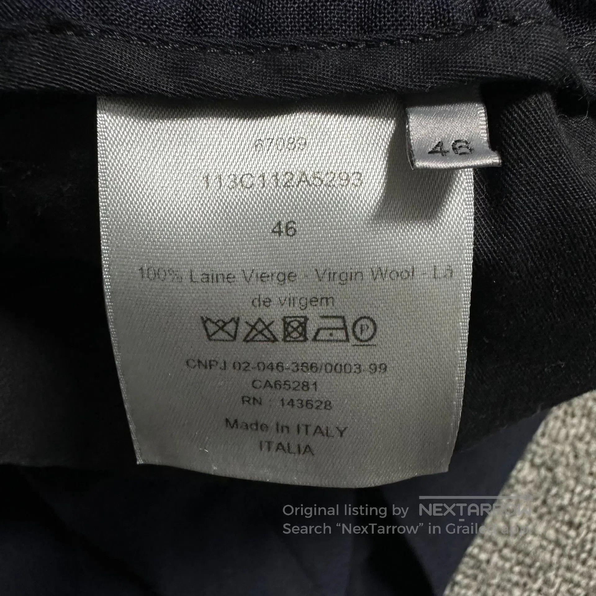 Dior Dior Dark Blue Wool Drawstring Sweatpants. Size US 30 / EU 46 - 6 Thumbnail