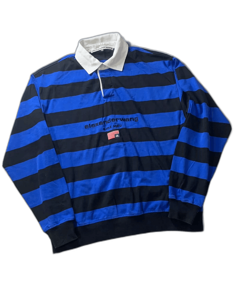 Alexander Wang Alexander Wang Striped Embroidered Shirt Size US S / EU 44-46 / 1 - 1 Thumbnail