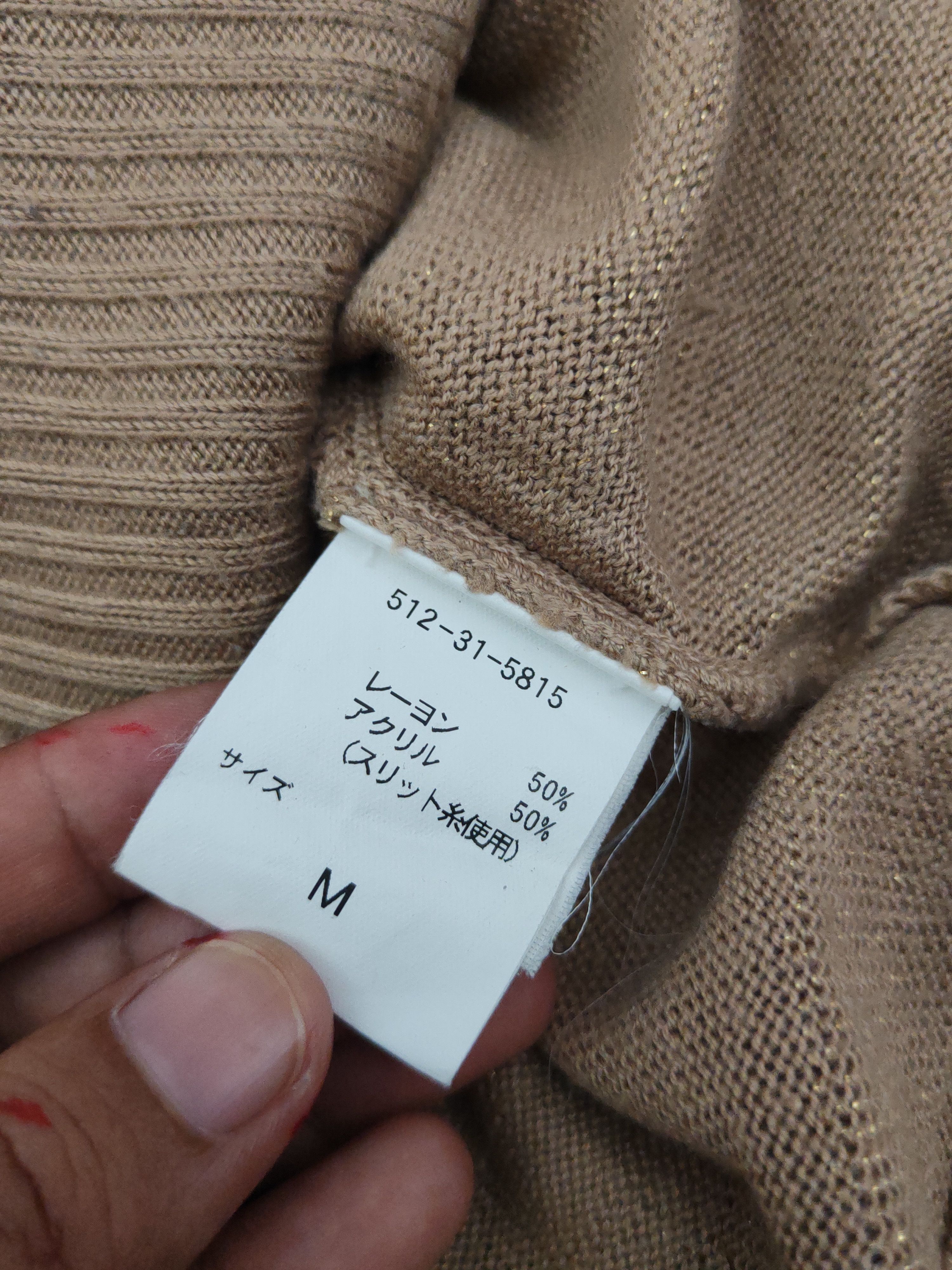 Homespun Knitwear Colza Brown Knitwear Blouses #W1107 Size M / US 6-8 / IT 42-44 - 11 Thumbnail