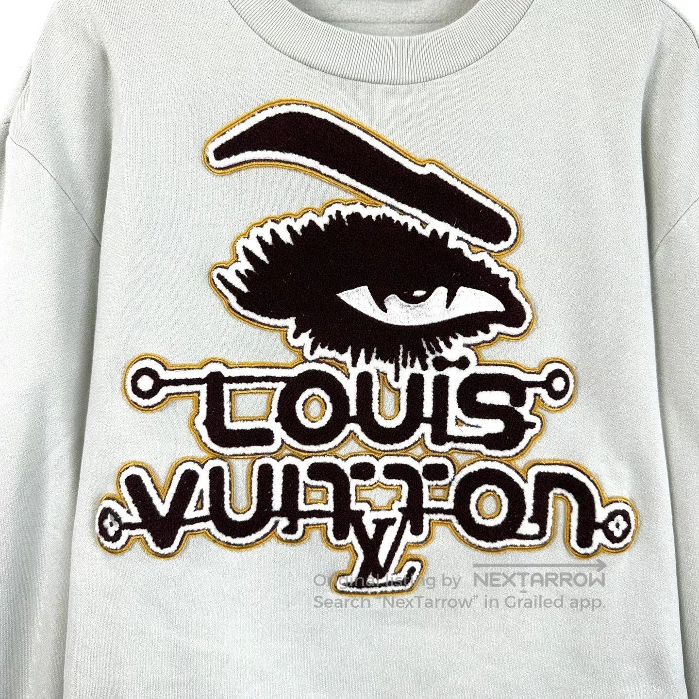 Louis Vuitton Louis Vuitton Eye Embroidery Flocking Logo Sweatshirt. Size US L / EU 52-54 / 3 - 6 Thumbnail