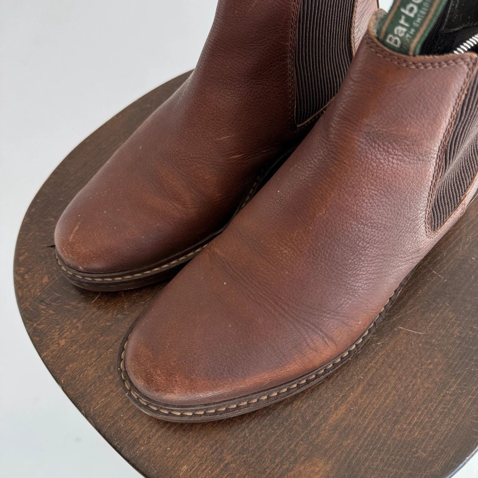 Barbour Barbour Real Leather Preppy Classic Chelsea Boots Size US 8 / EU 41 - 4 Thumbnail