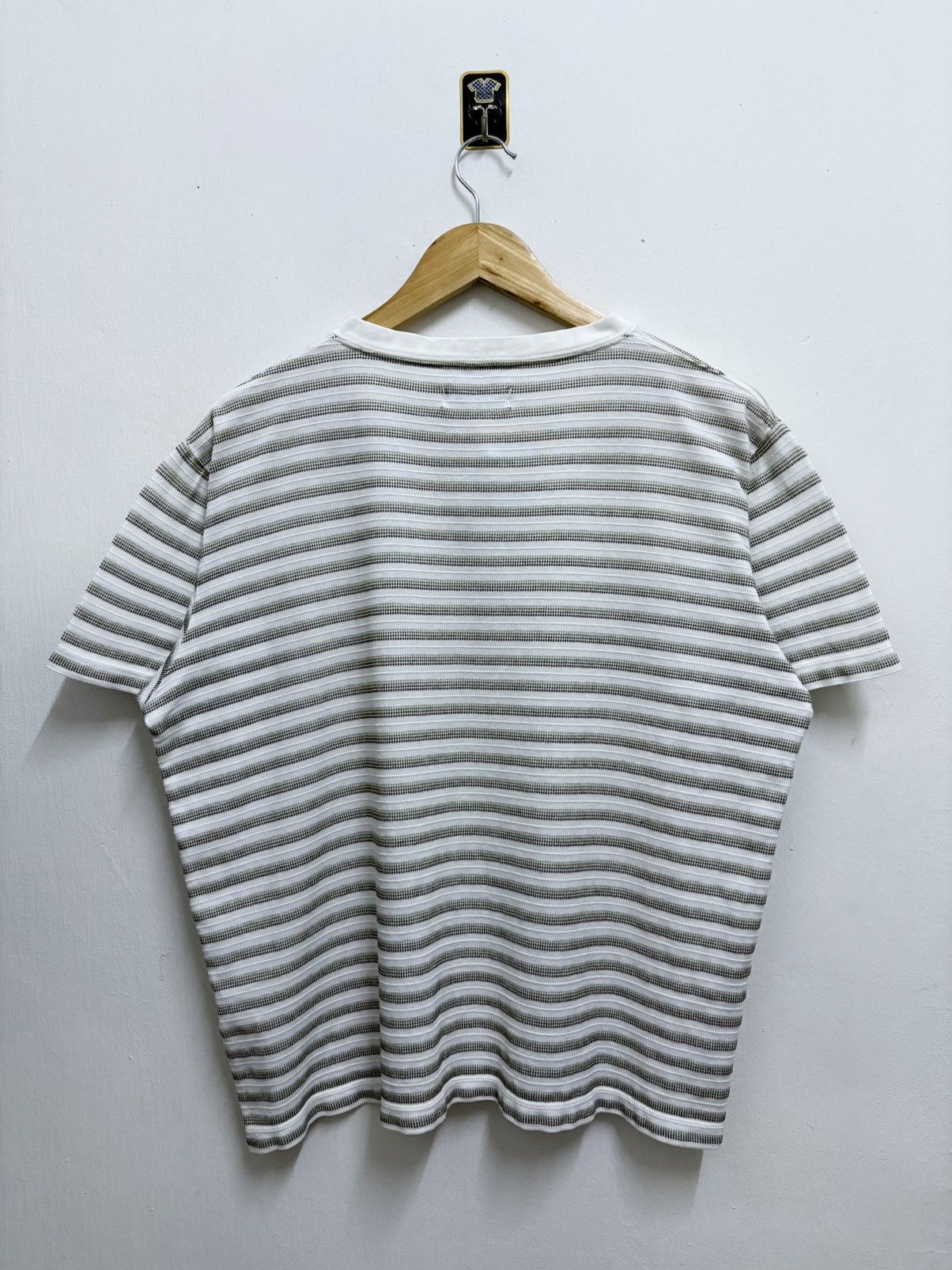 Yohji Yamamoto 2000's Sacsny Y'Saccs / Yohji Yamamoto Stripe Boxy T-Shirt Size US M / EU 48-50 / 2 - 2 Thumbnail